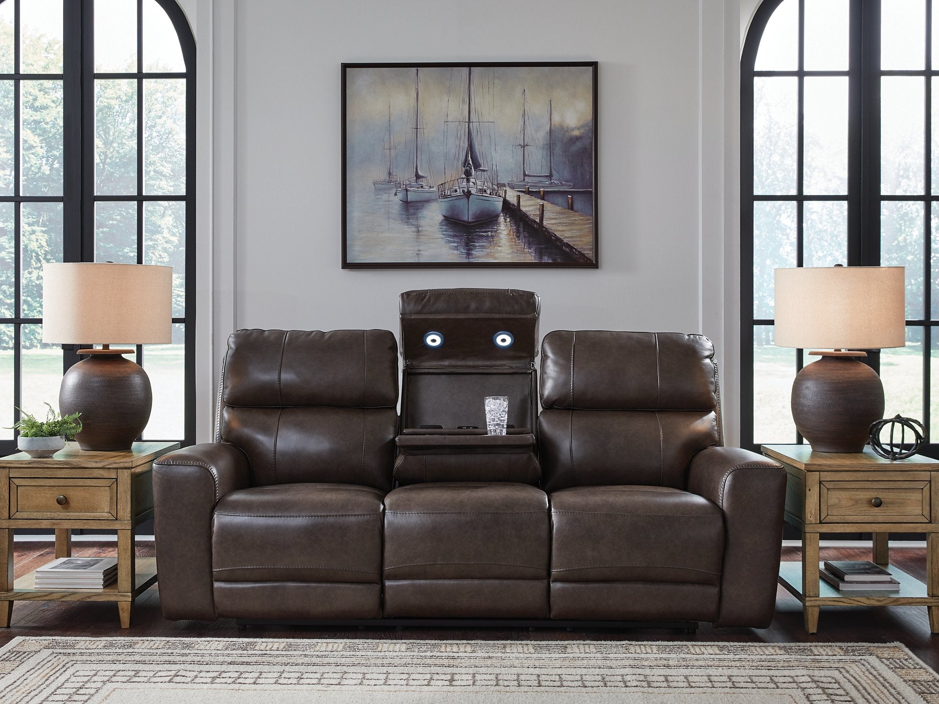 Crossplex Power Reclining Sofa - Ideal Furniture (Fresno,CA) 