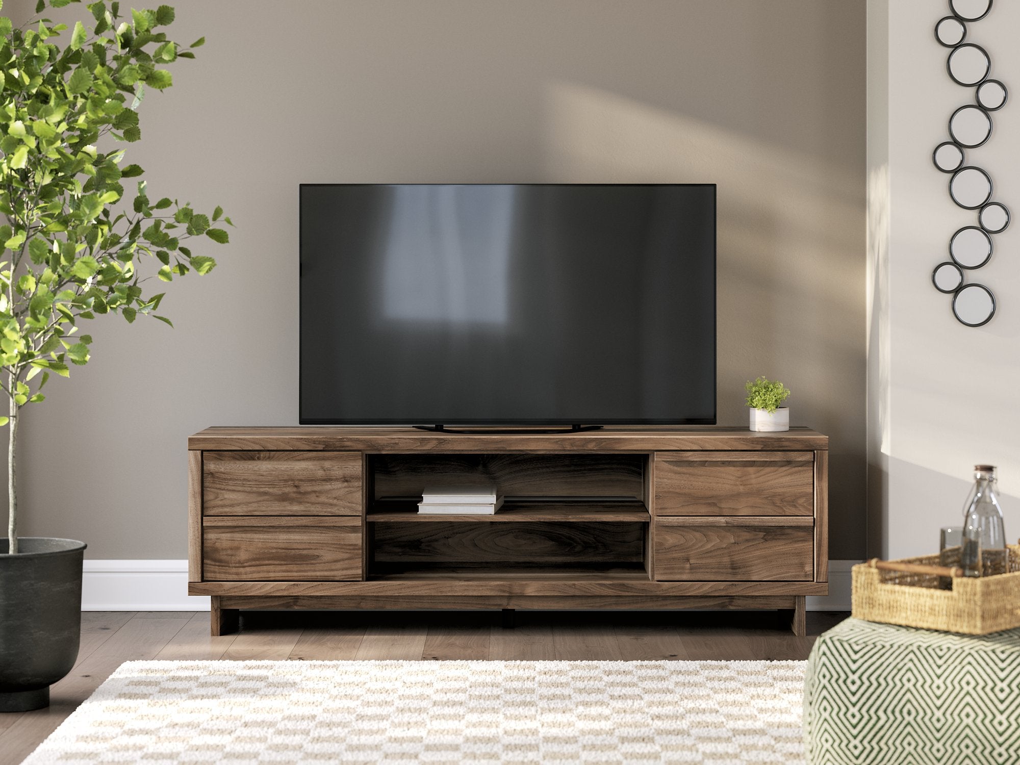 Zadilyn 72" TV Stand with Electric Fireplace - Ideal Furniture (Fresno,CA) 