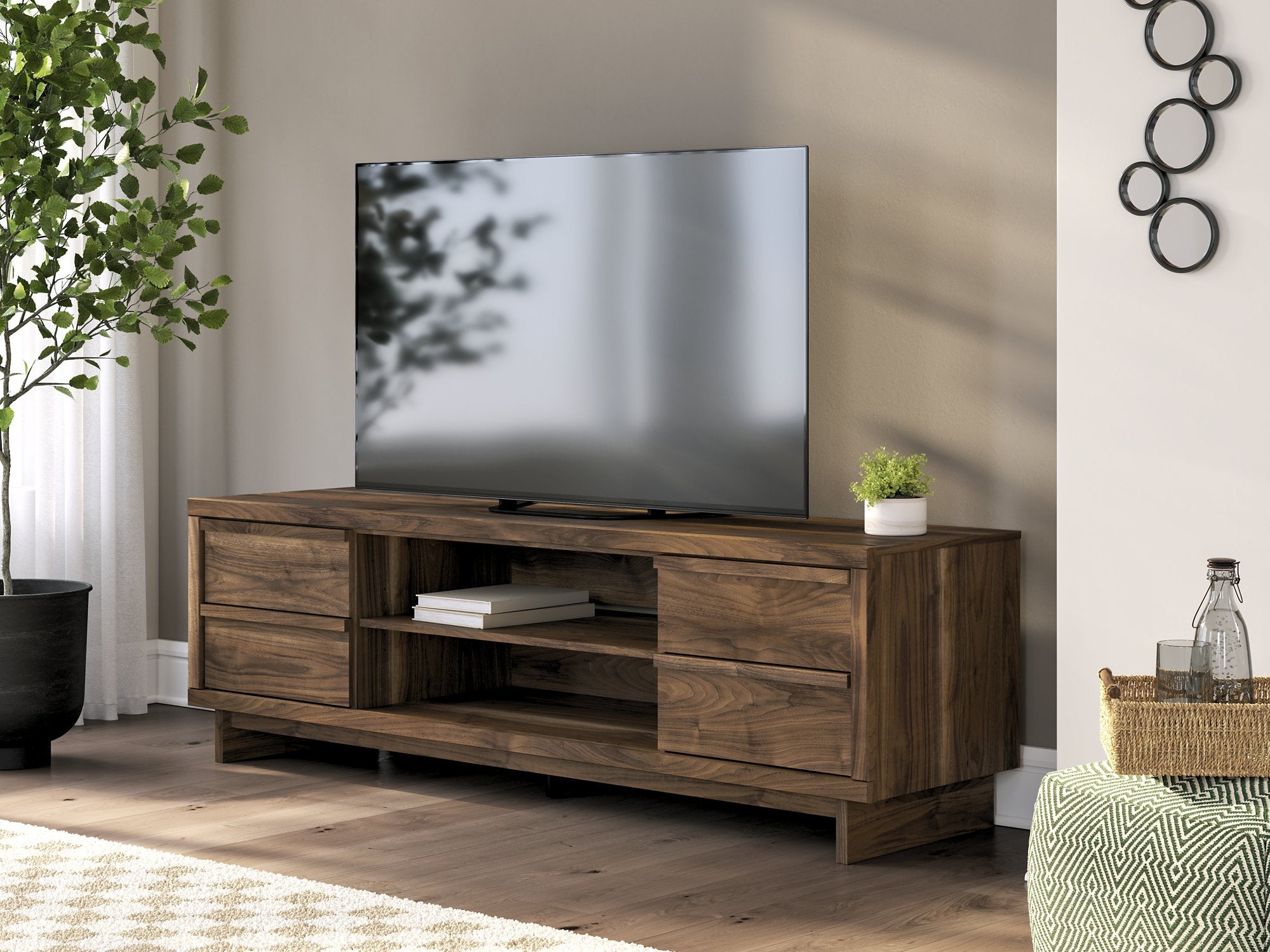 Zadilyn 72" TV Stand with Electric Fireplace - Ideal Furniture (Fresno,CA) 