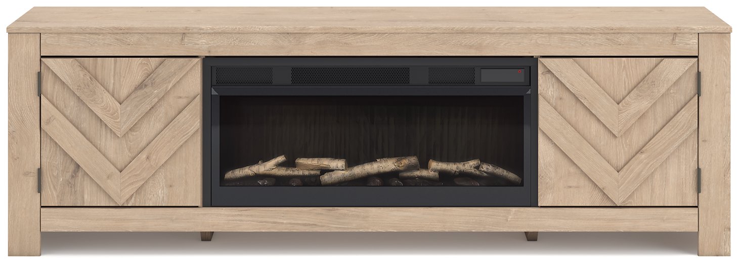 Cayboni 71" TV Stand with Electric Fireplace - Ideal Furniture (Fresno,CA) 