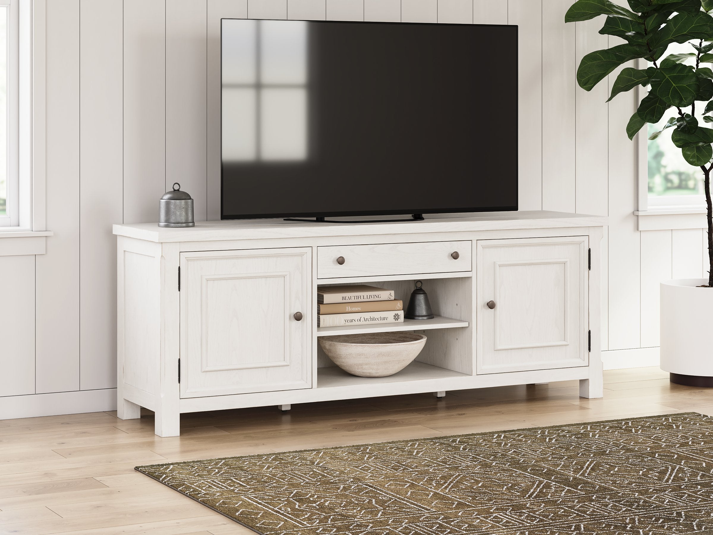 Robbinsdale 72" TV Stand - Ideal Furniture (Fresno,CA) 