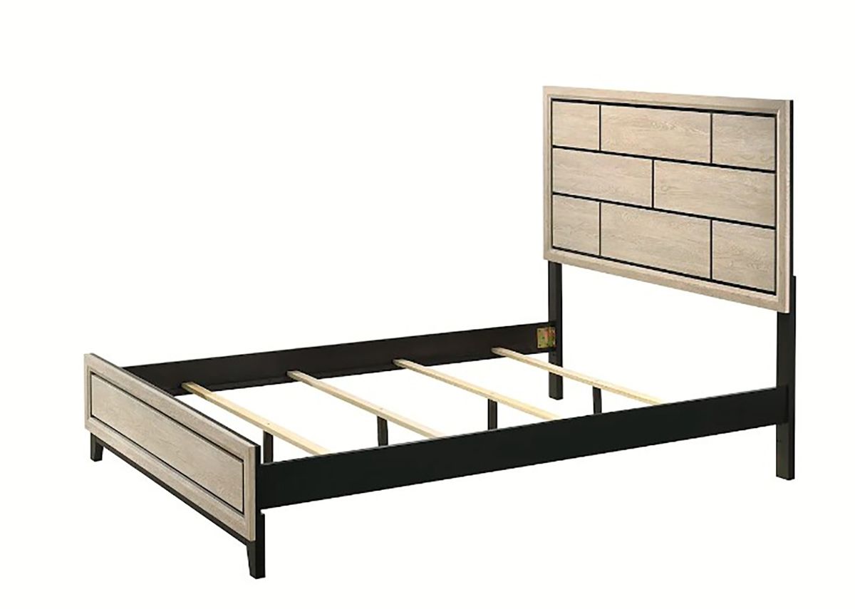 Crown Mark Furniture Akerson Queen Panel Bed in Beige B4630-Q - Ideal Furniture (Fresno,CA) 