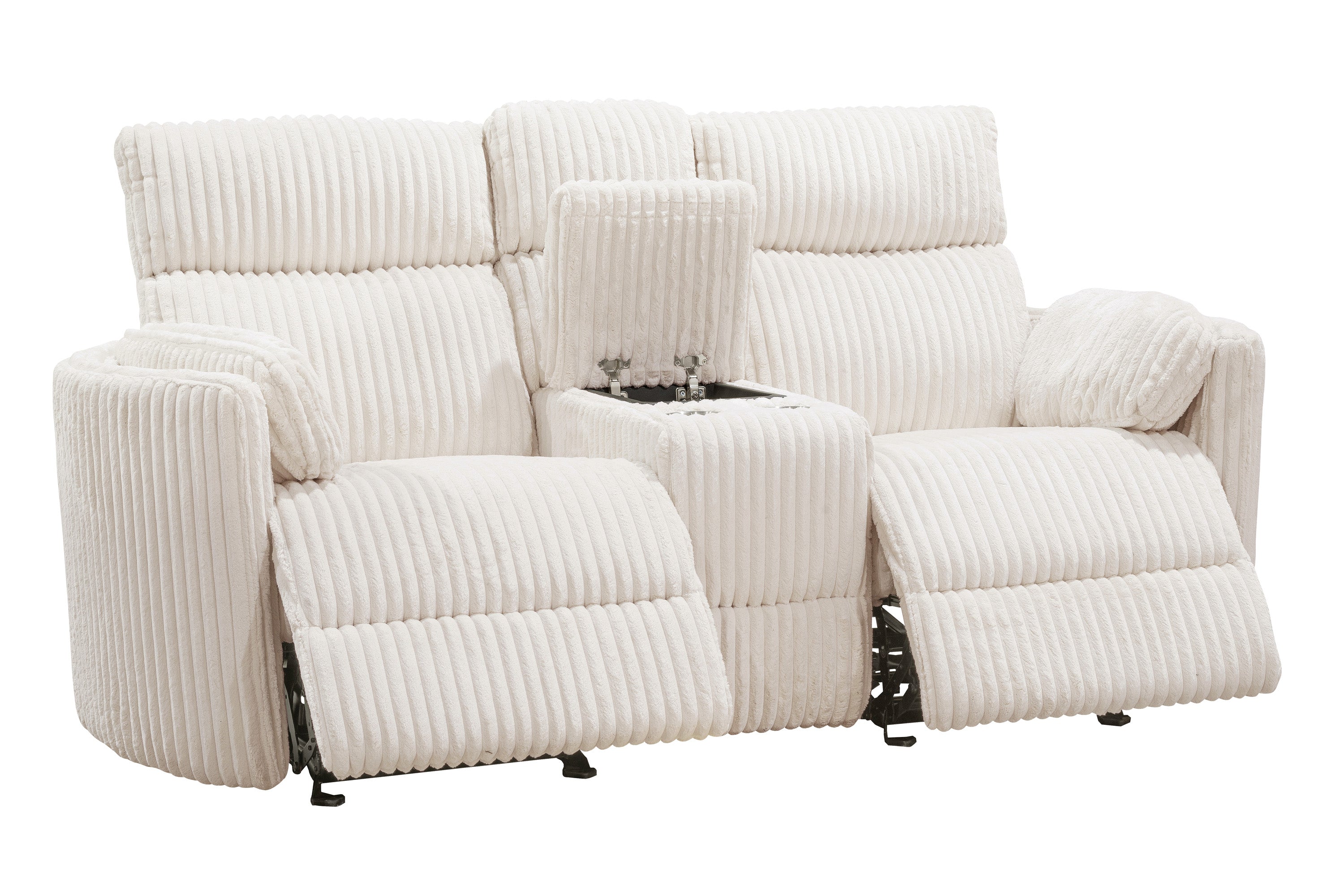 Parker Living Radius - Mega Ivory Power Glider Reclining Console Loveseat