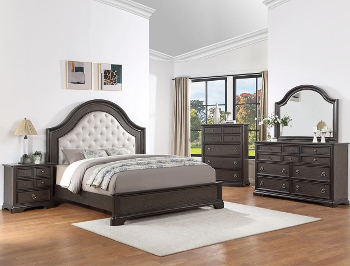 Crown Mark Furniture Duke Queen Bed in Dark Brown - Ideal Furniture (Fresno,CA) 