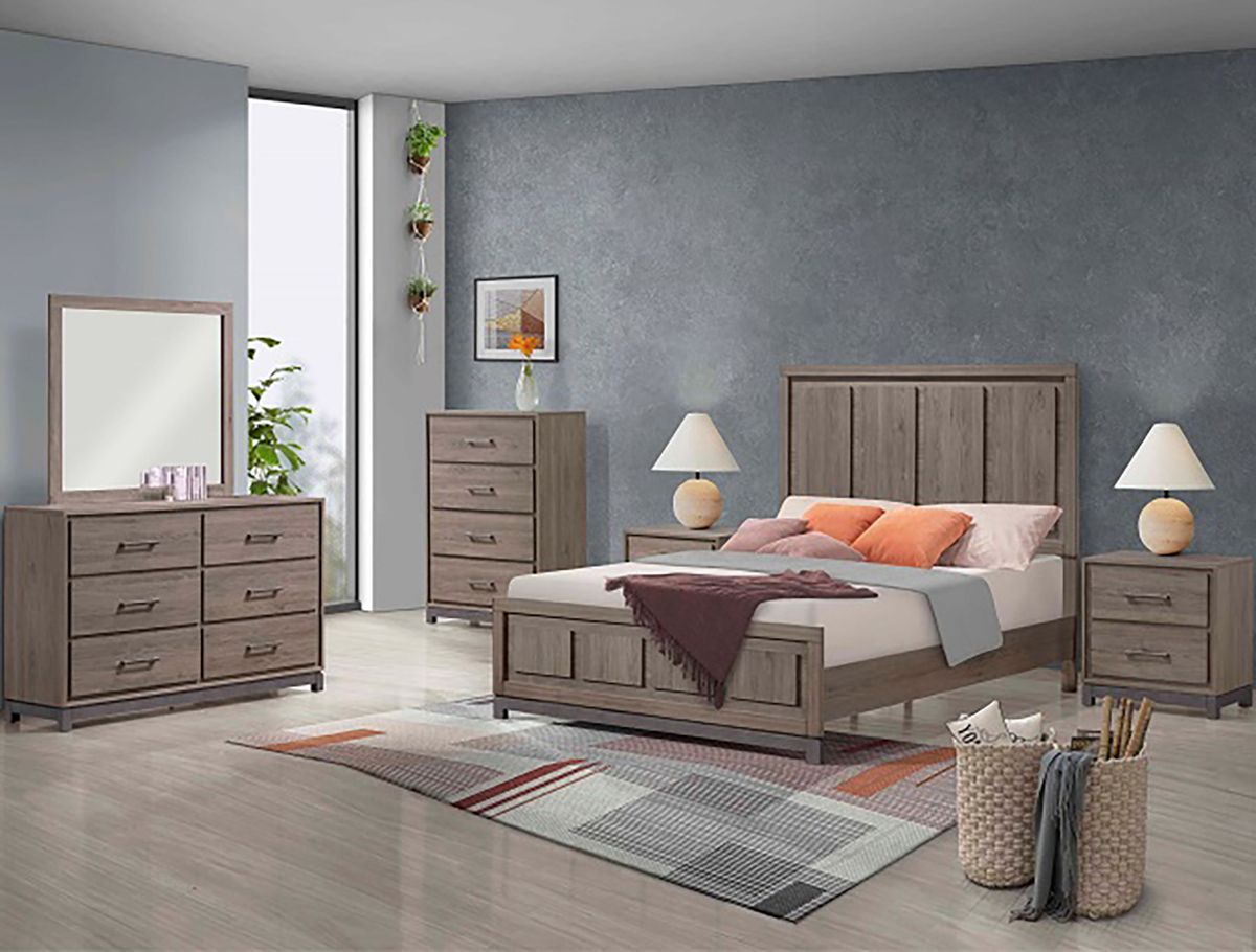 Crown Mark Furniture River Dresser Mirror in Brown - Ideal Furniture (Fresno,CA) 