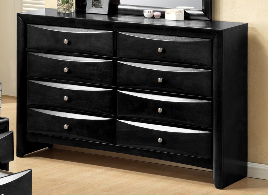 Crown Mark Furniture Emily Dresser in Black - Ideal Furniture (Fresno,CA) 