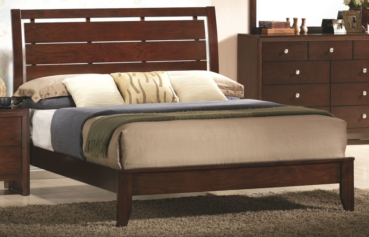 Crown Mark Furniture Evan Full Bed in Warm Brown - Ideal Furniture (Fresno,CA) 