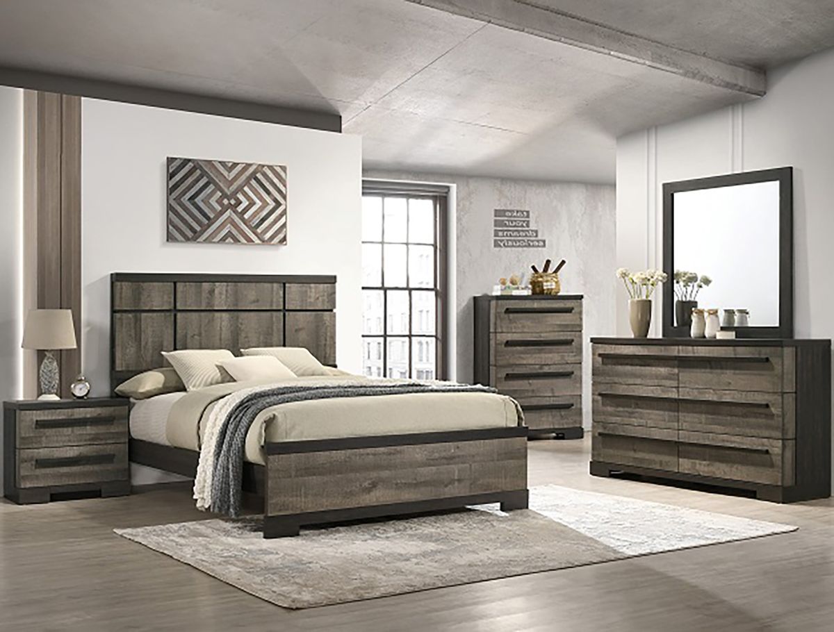 Crown Mark Furniture Remington 4 Drawer Chest in Brown - Ideal Furniture (Fresno,CA) 