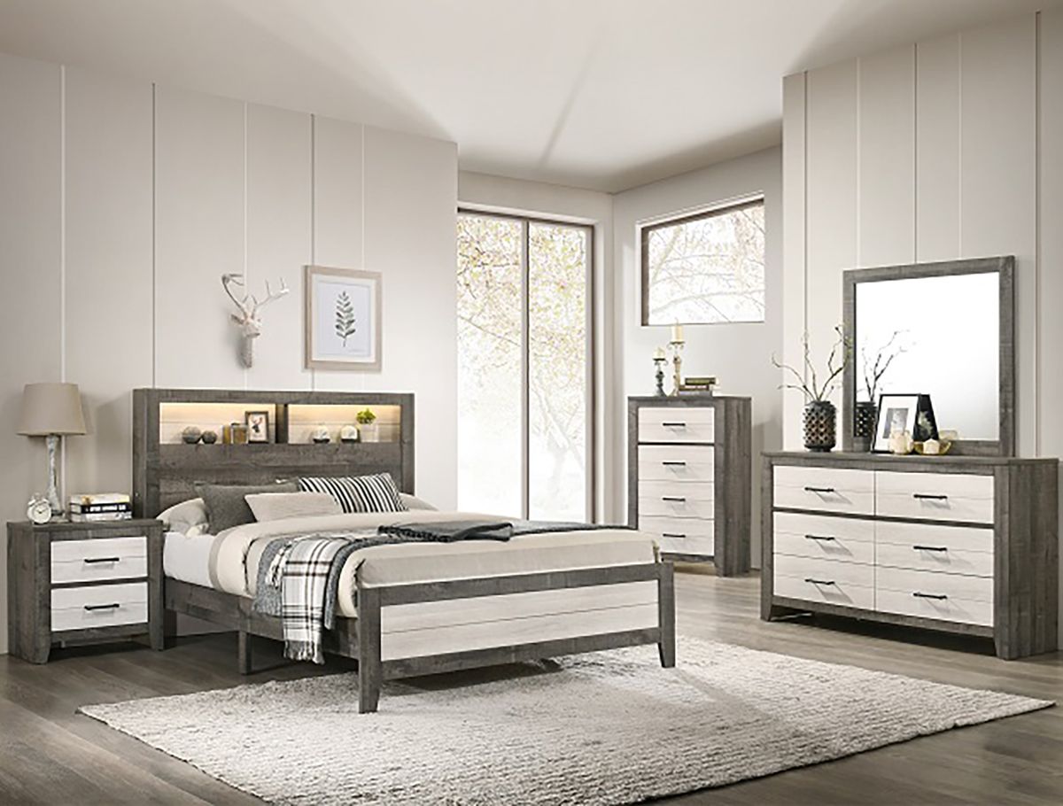 Crown Mark Furniture Rhett 6 Drawer Dresser in Gray - Ideal Furniture (Fresno,CA) 