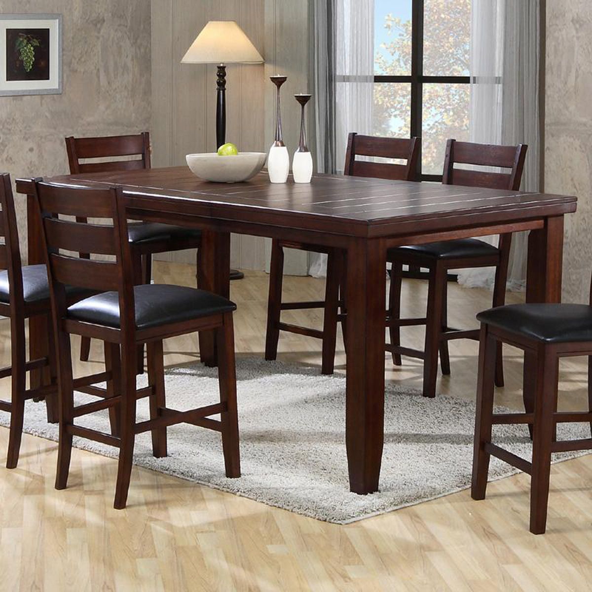 Crown Mark Bardstown Counter Height Table in Espresso - Ideal Furniture (Fresno,CA) 