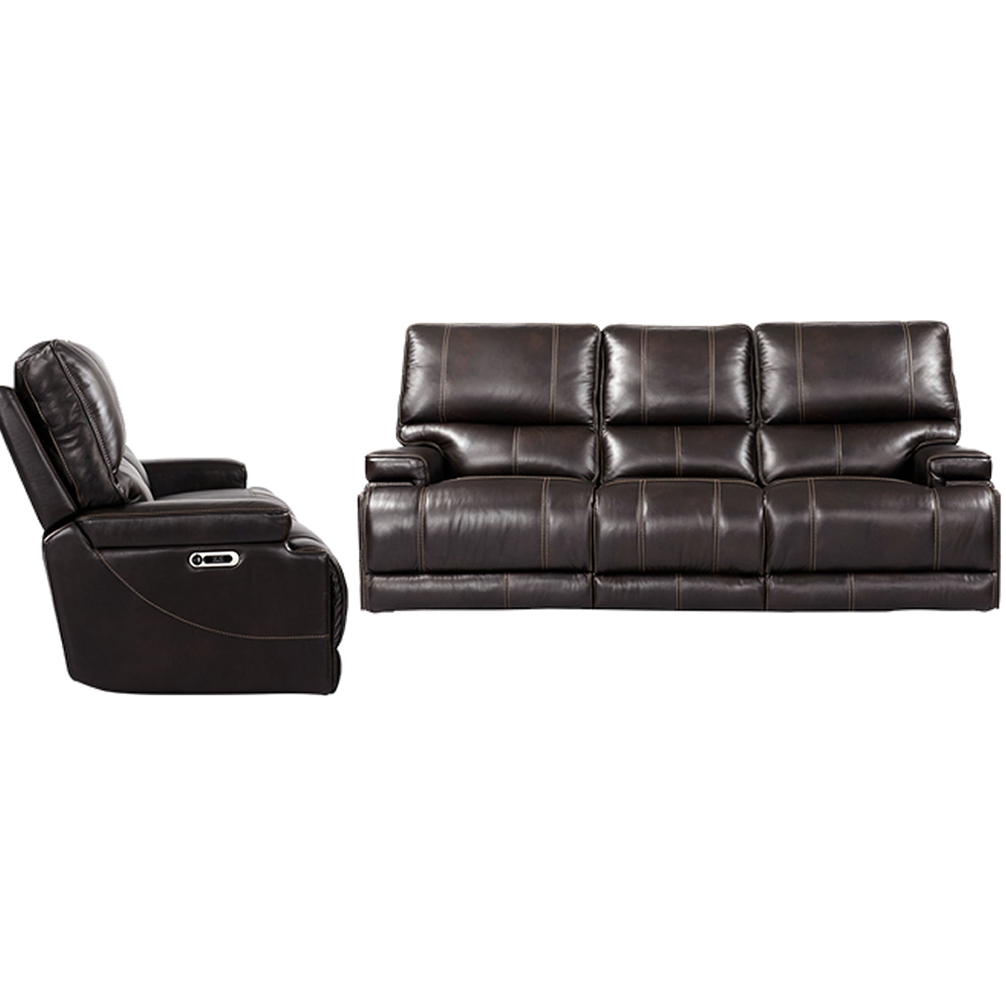 Parker Living Whitman - Verona Coffee - Powered By Freemotion Power Reclining Sofa and Recliner