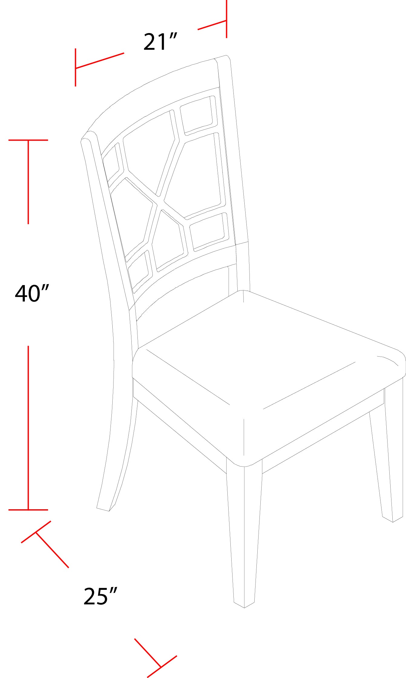 Parker House Sundance Dining - Sandstone Grid Back Dining Chair (2/CTN Sold in pairs)