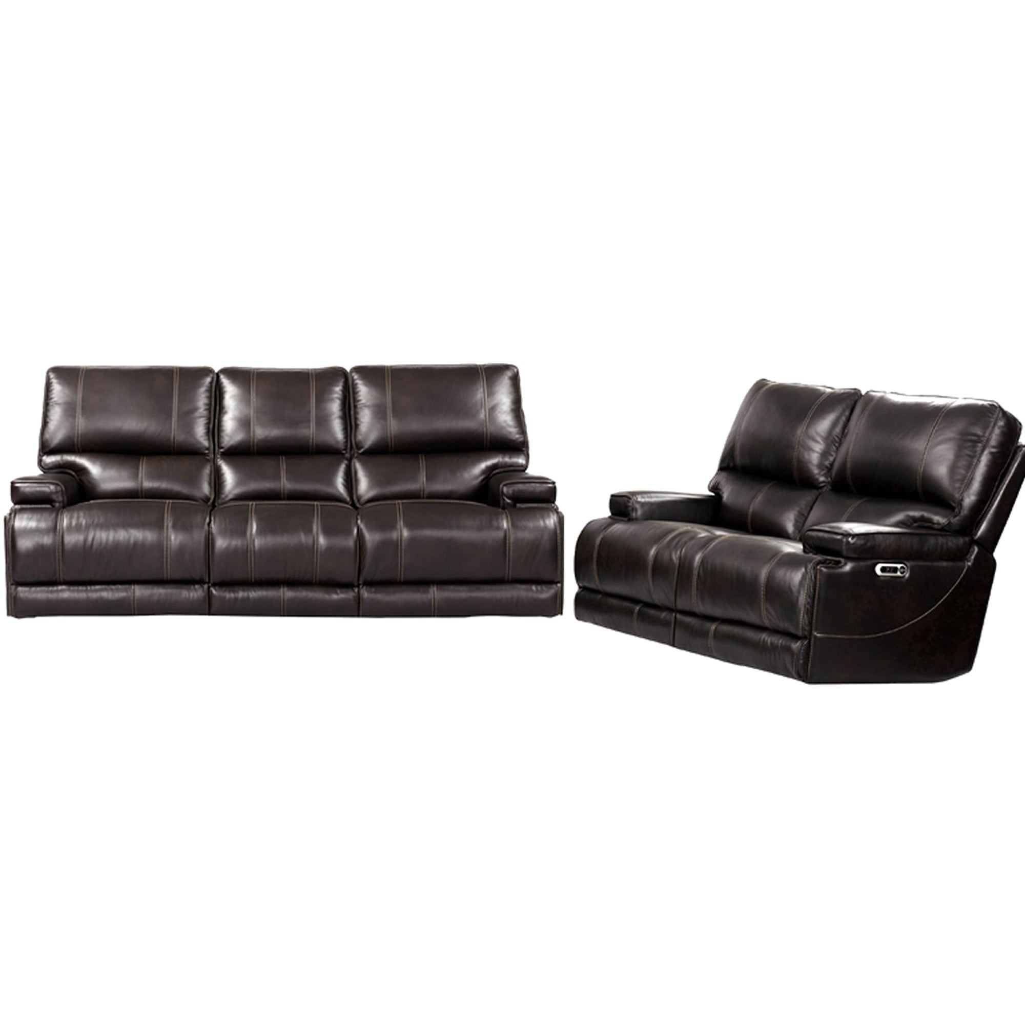 Parker Living Whitman - Verona Coffee - Powered By Freemotion Power Reclining Sofa and Loveseat