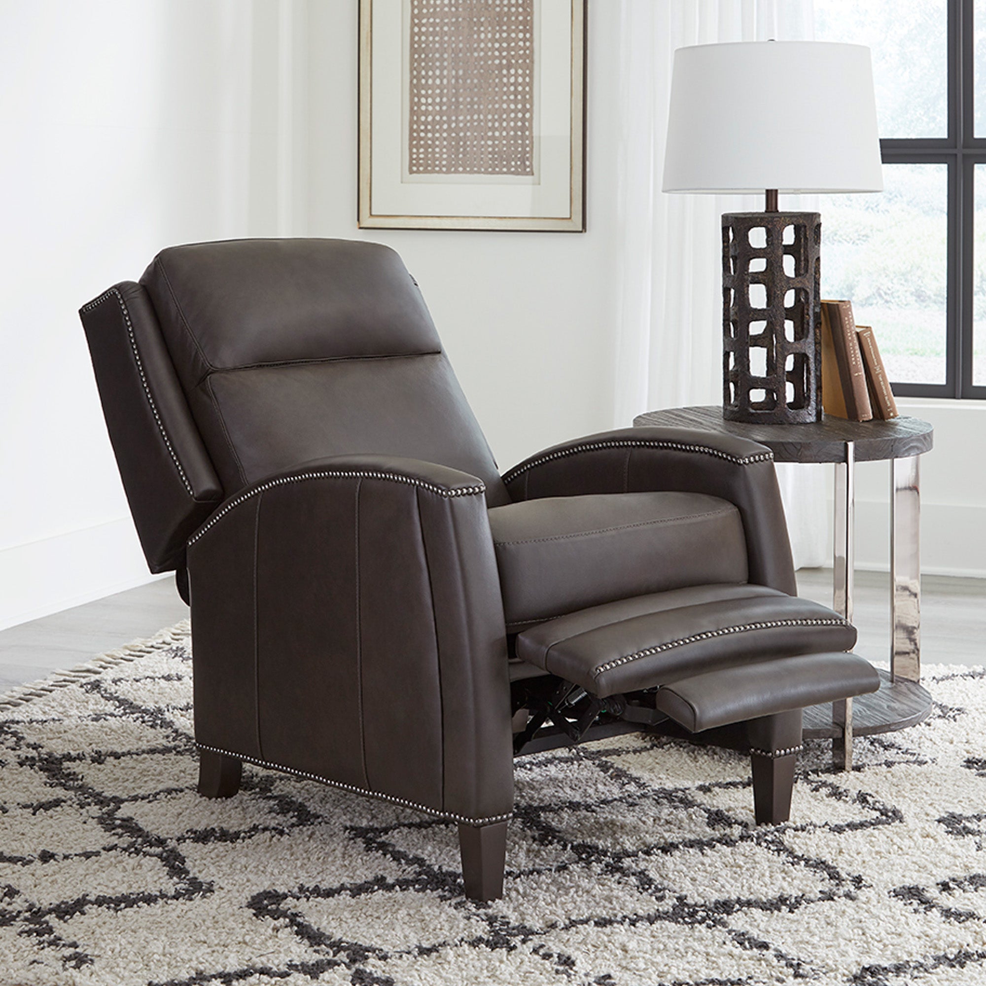 Parker Living Vermont - Slate Noire Manual Pushback Recliner