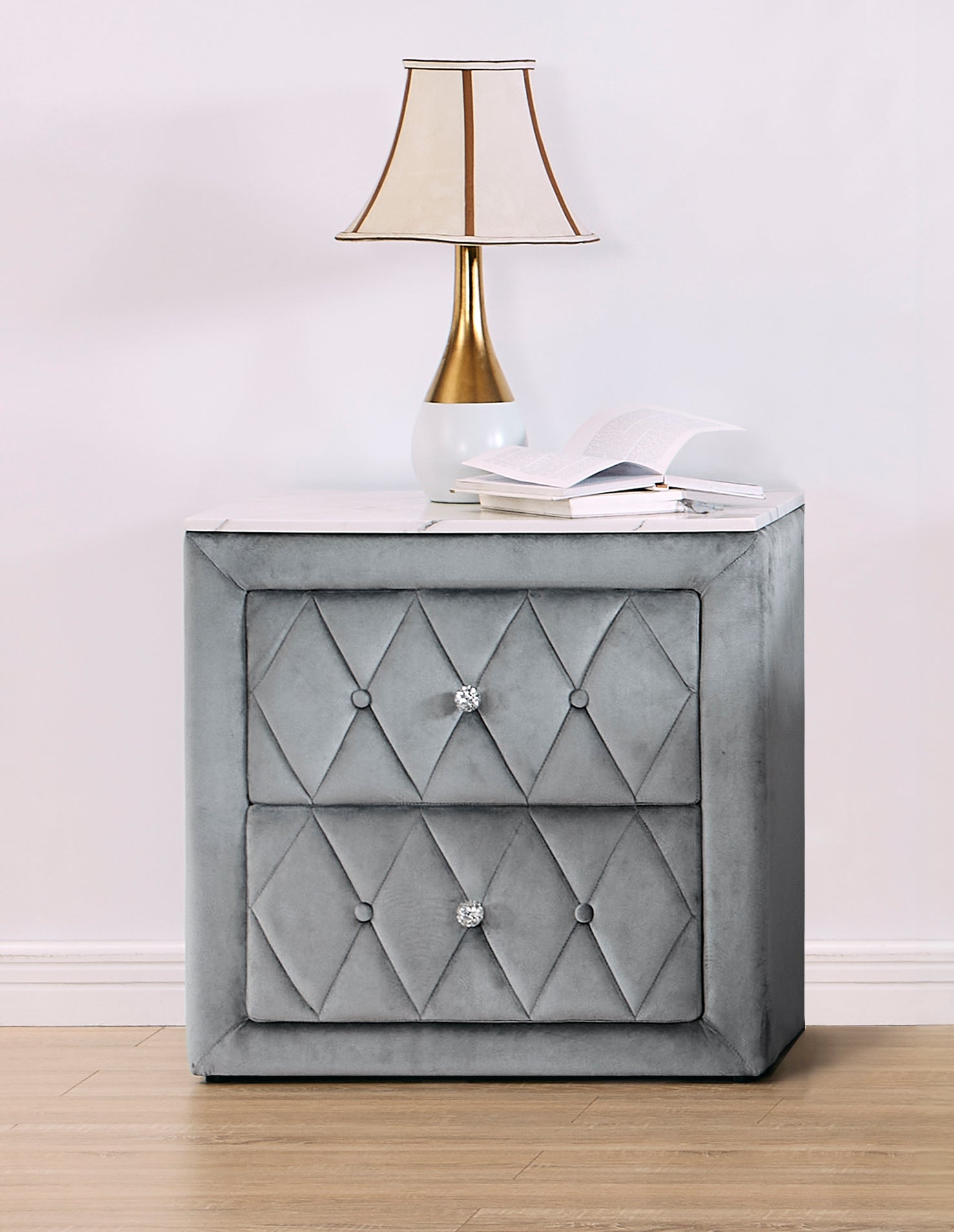 ANNABELLE NIGHTSTAND GREY - Ideal Furniture (Fresno,CA) 