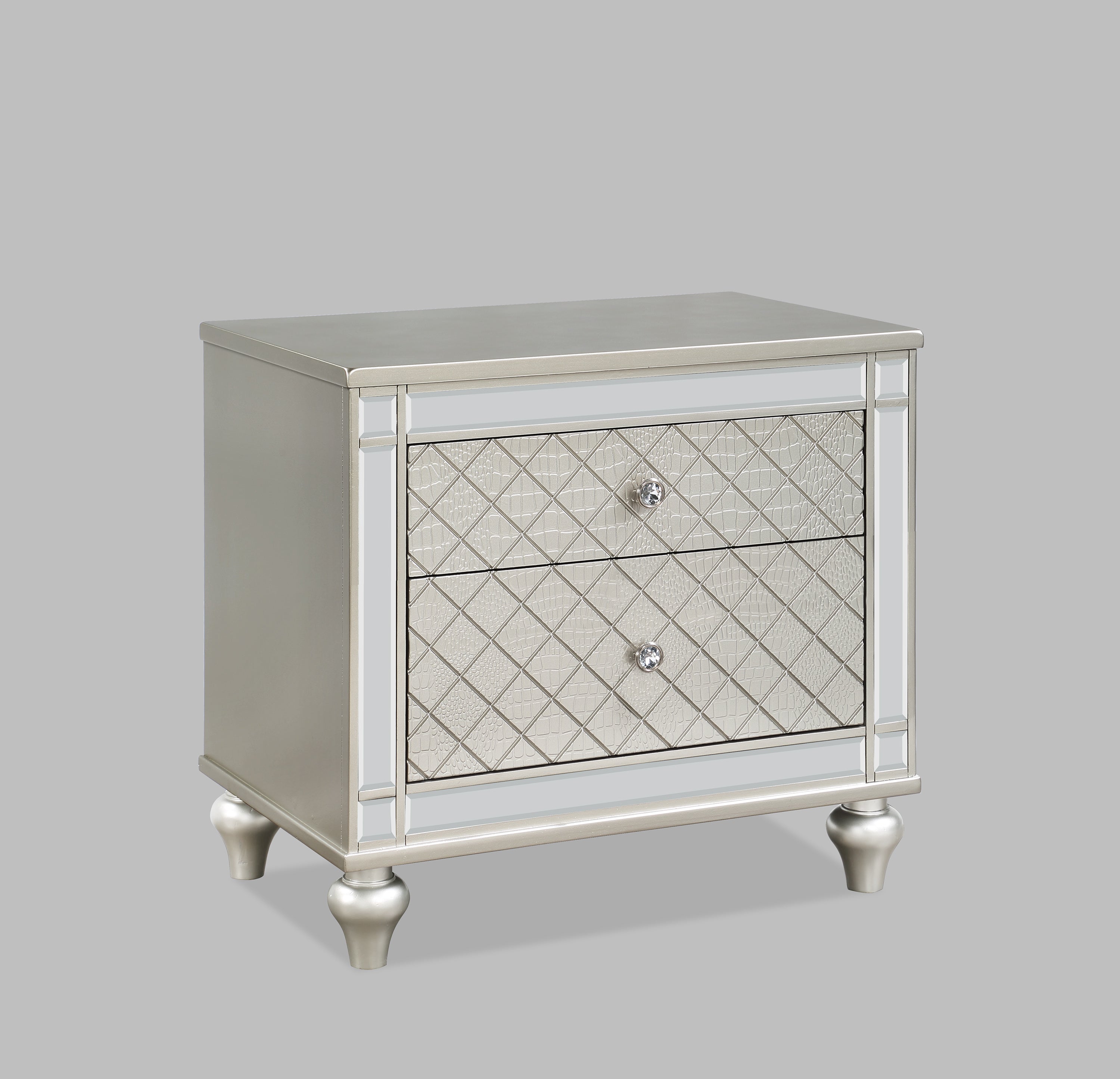 CRISTIAN NIGHTSTAND CHAMPAGNE - Ideal Furniture (Fresno,CA) 