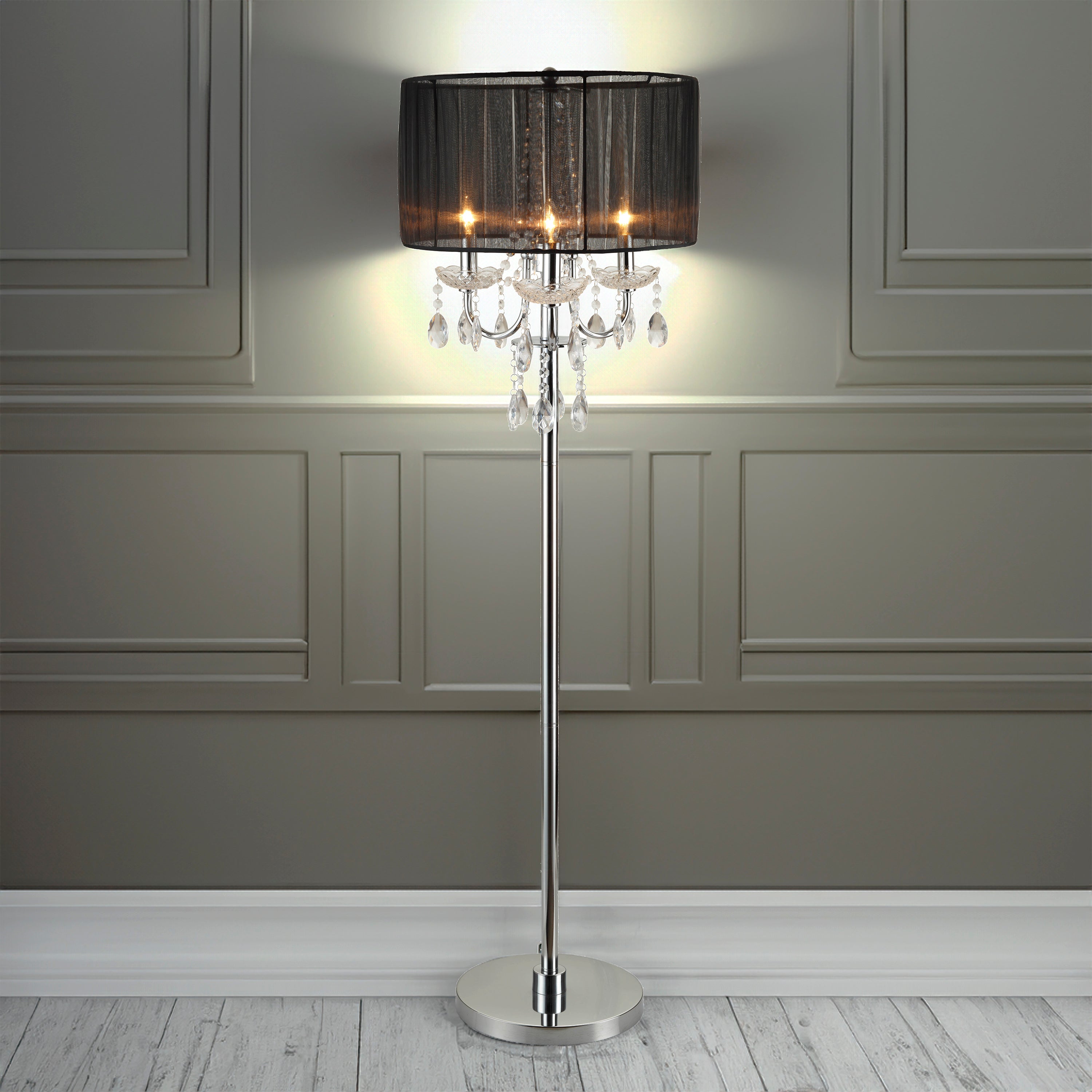 CHANDELIER FLOOR LAMP 62.5 H - Ideal Furniture (Fresno,CA) 
