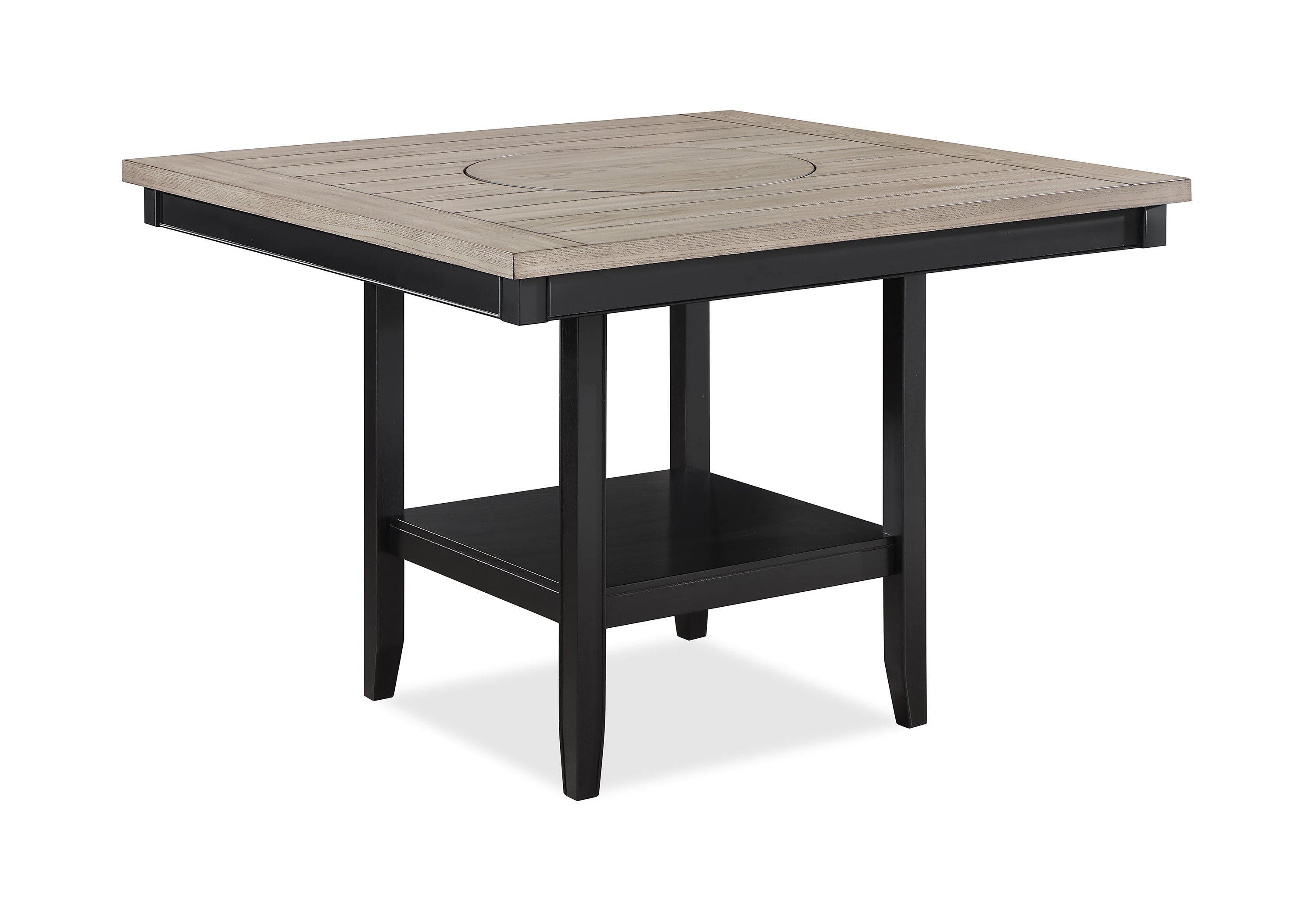 FULTON COUNTER HT.TABLE LIGHT GREY - Ideal Furniture (Fresno,CA) 