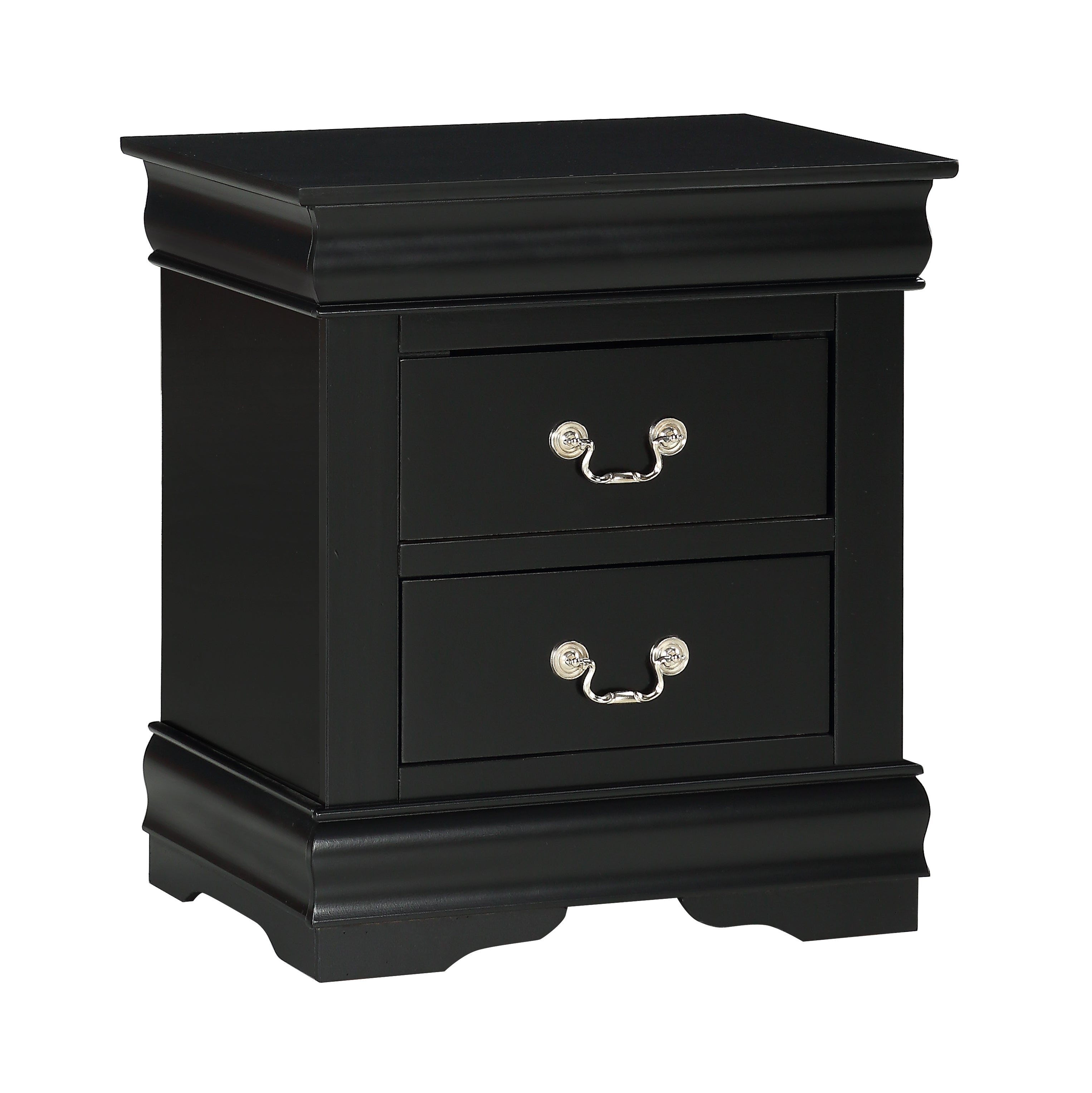 LOUIS PHILIP NIGHTSTAND BLACK - Ideal Furniture (Fresno,CA) 