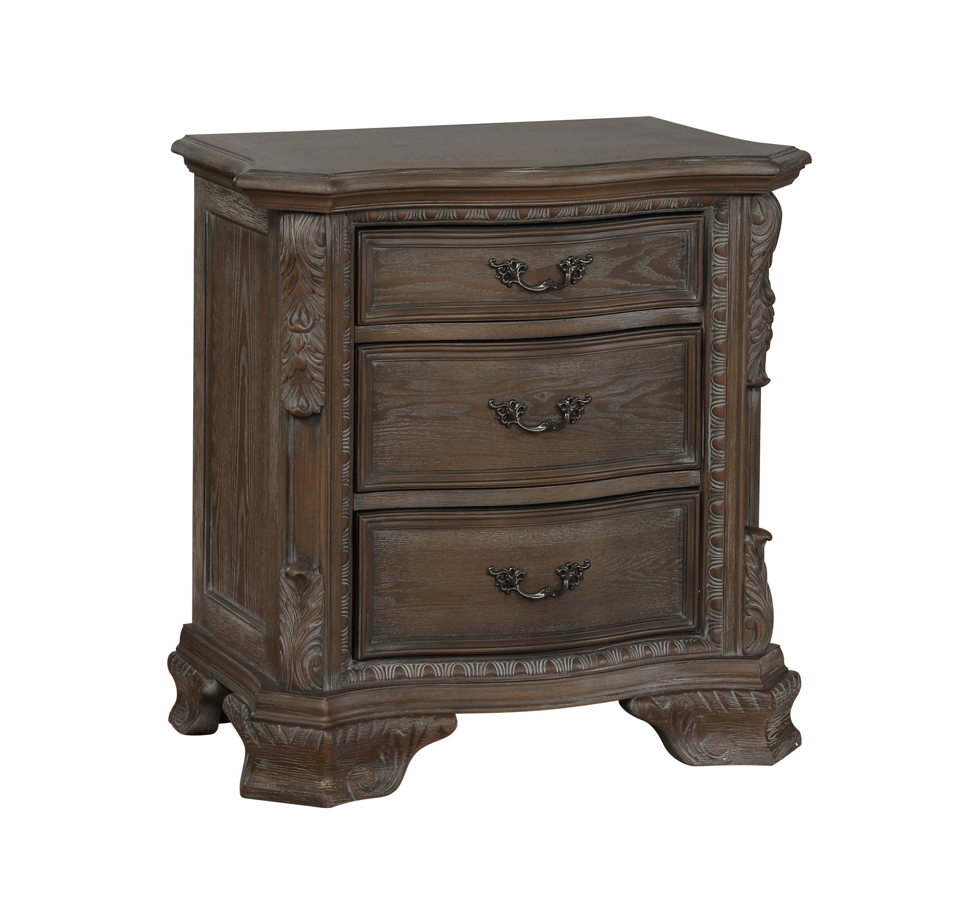 SHEFFIELD NIGHTSTAND ANTIQUE GREY - Ideal Furniture (Fresno,CA) 