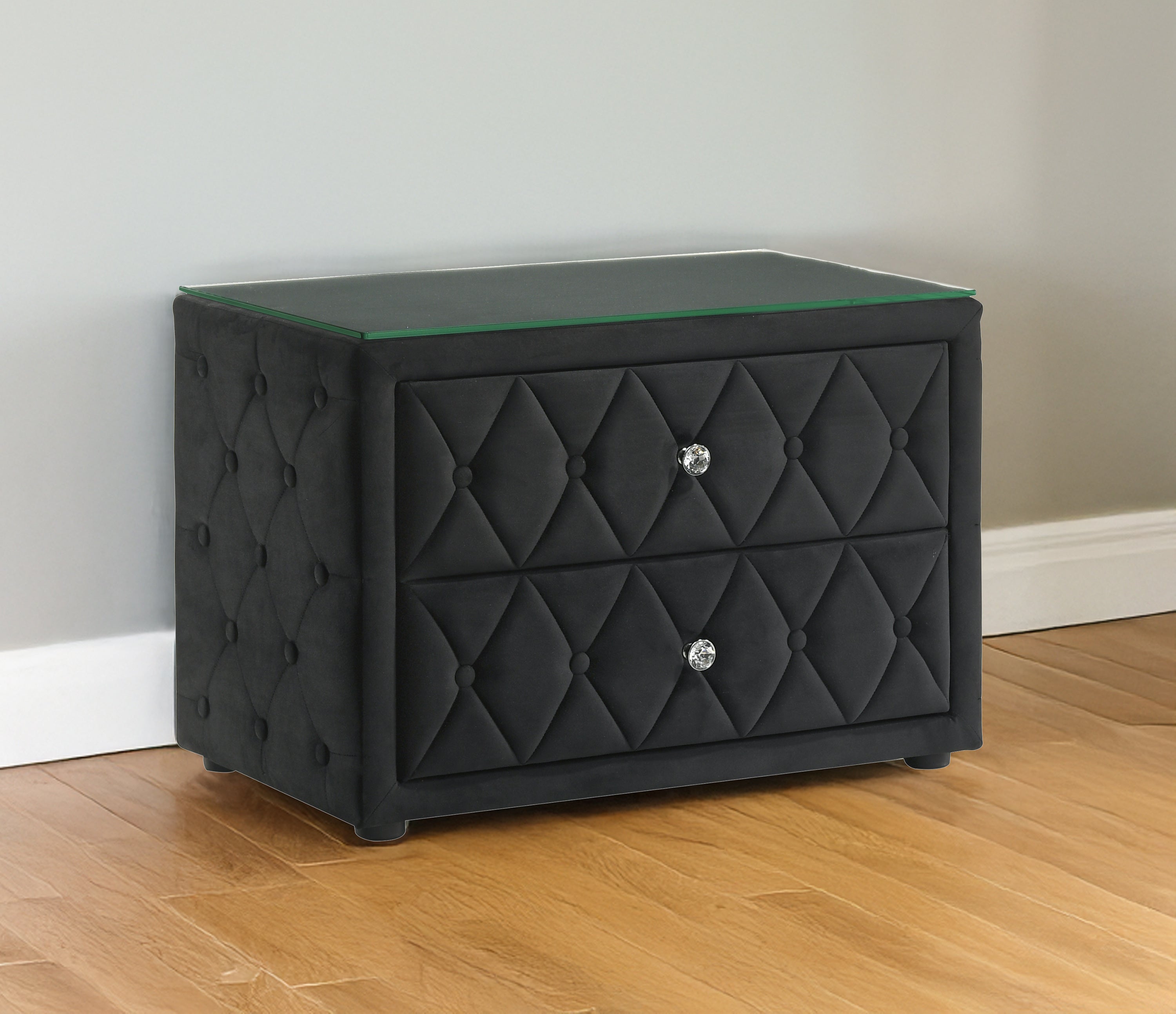 JOSEPHINE NIGHTSTAND BLACK - Ideal Furniture (Fresno,CA) 