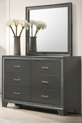 Crown Mark Furniture Kaia Dresser in Dark Gray - Ideal Furniture (Fresno,CA) 