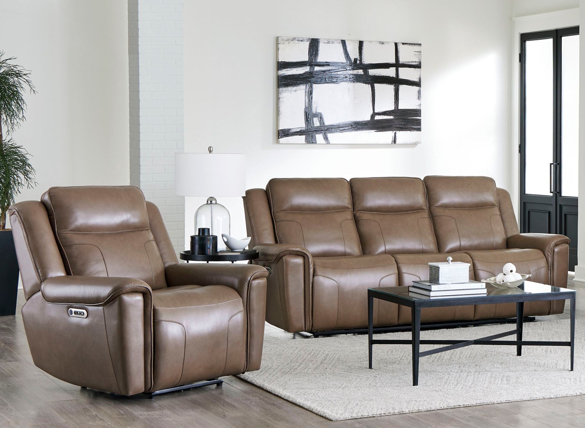 Parker Living Atlantis - Smooth Latte Power Reclining Zero Gravity Sofa and Recliner