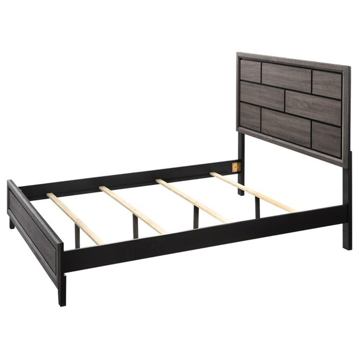 Crown Mark Akerson Queen Panel Bed in Grey - Ideal Furniture (Fresno,CA) 