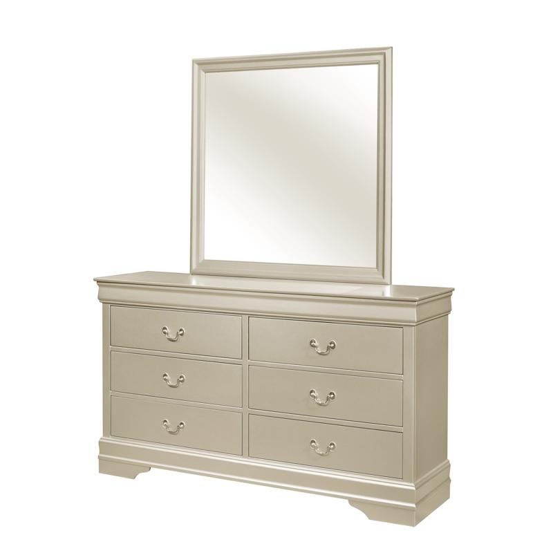 Crown Mark Louis Philip Dresser in Champagne - Ideal Furniture (Fresno,CA) 
