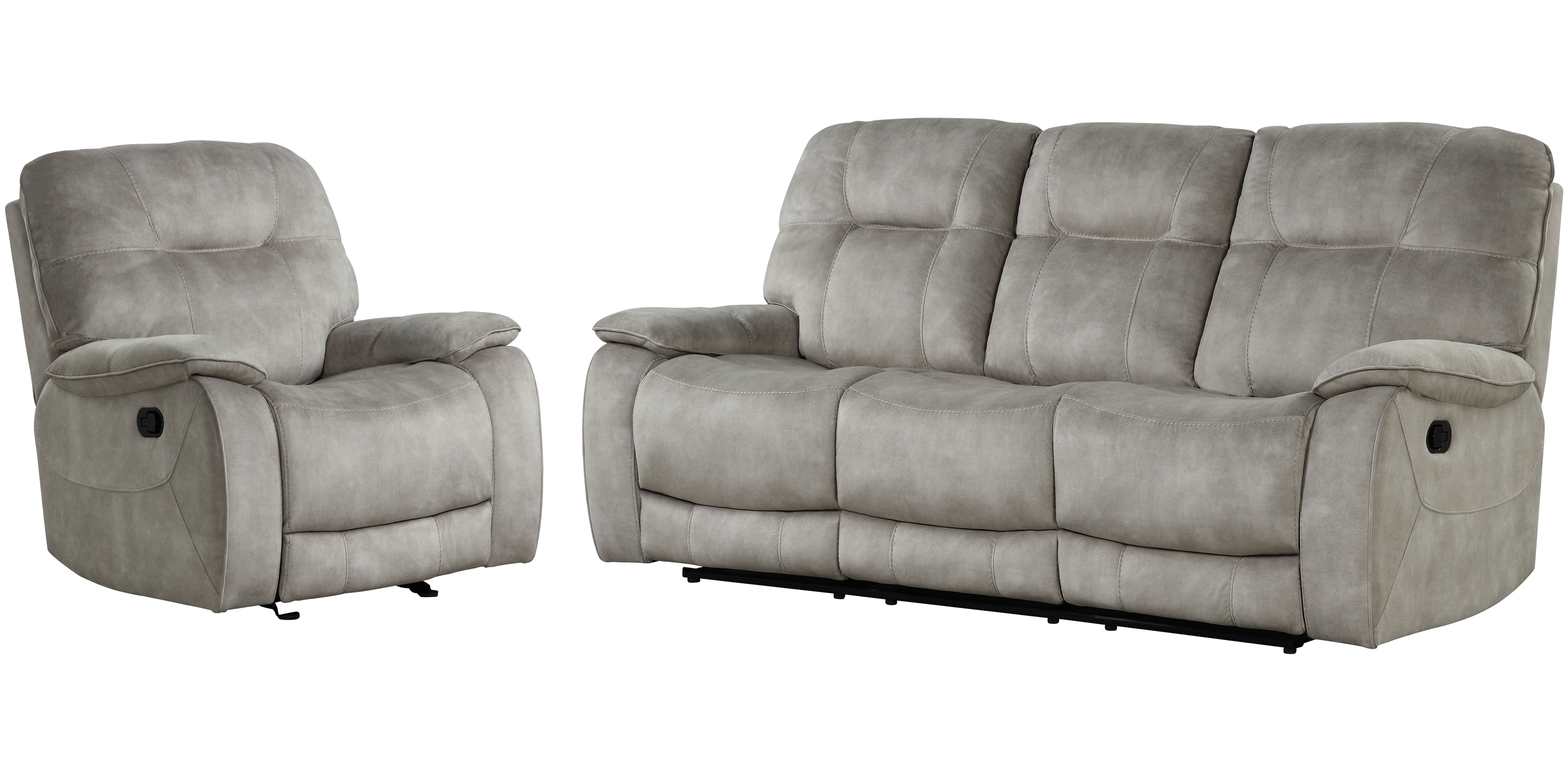 Parker Living Cooper - Shadow Natural Manual Reclining Sofa and Recliner