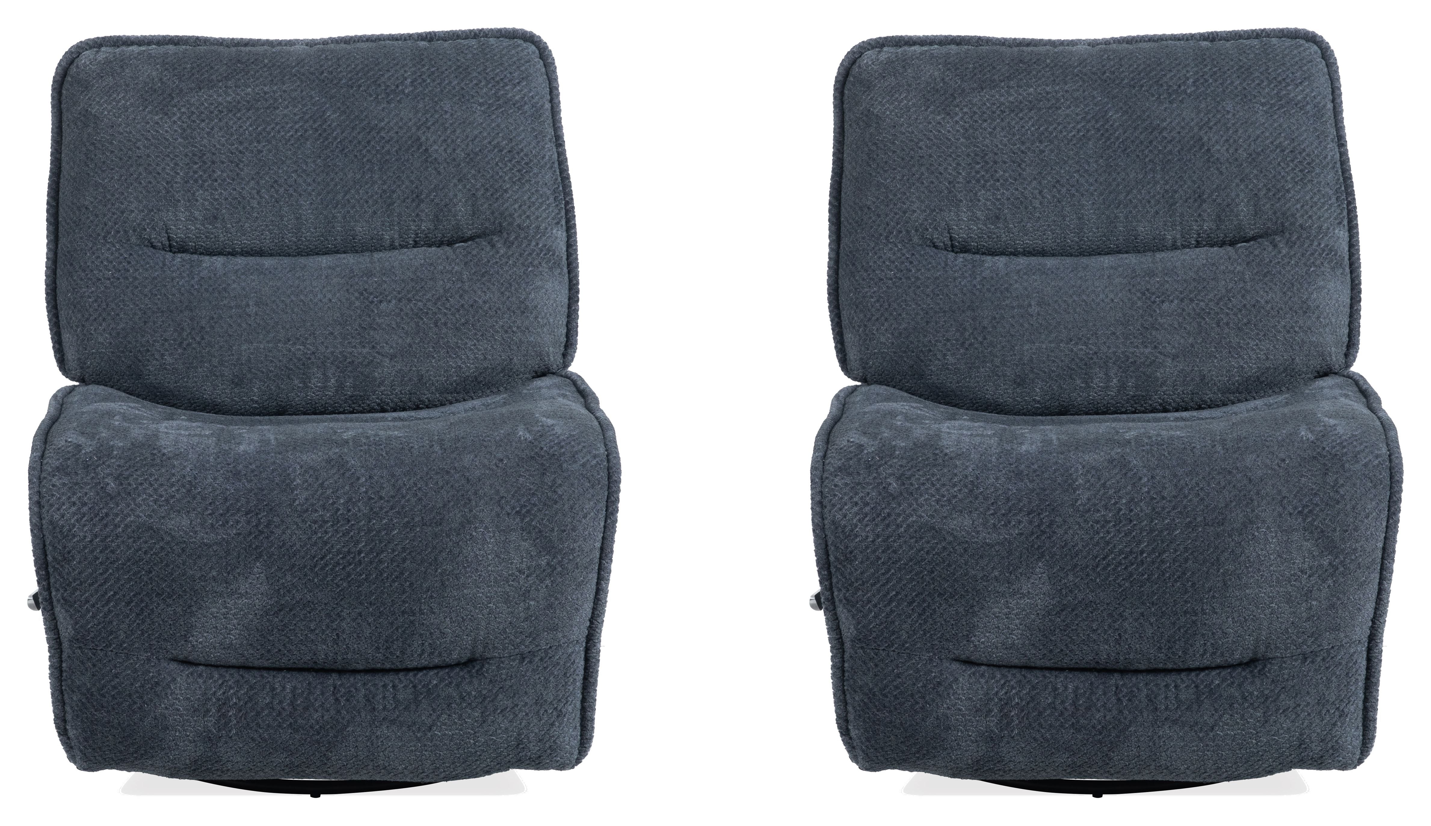 Parker Living Leo - Midnight Blue Armless Recliner Two Pack