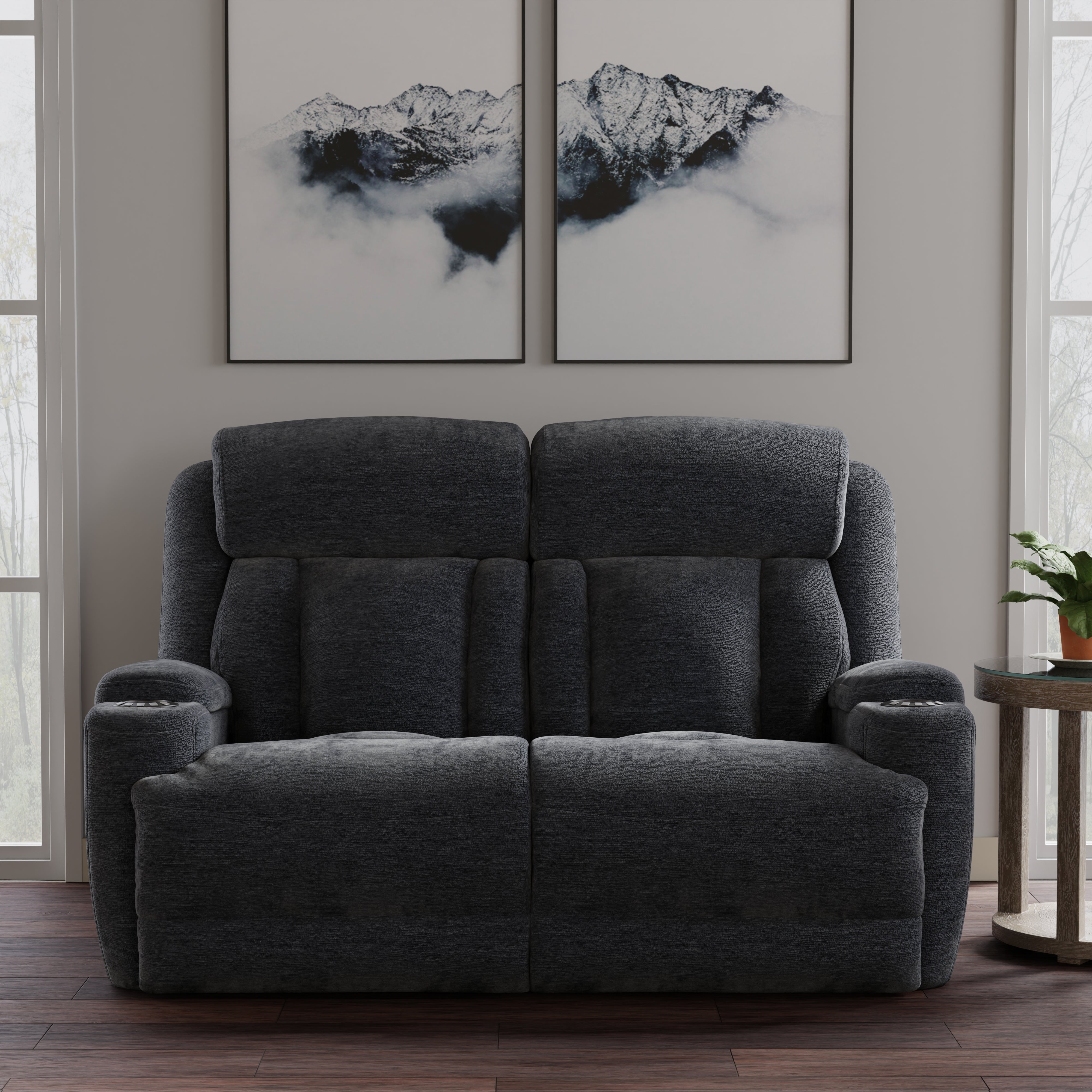 Parker Living Dalton - Lucky Charcoal Power Reclining Loveseat