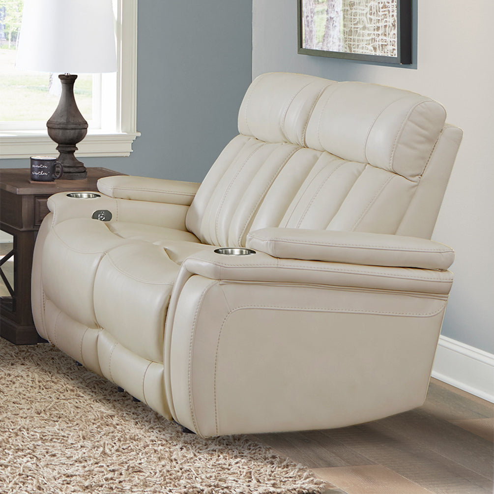 Parker Living Royce - Fantom Ivory Power Reclining Sofa Loveseat and Recliner