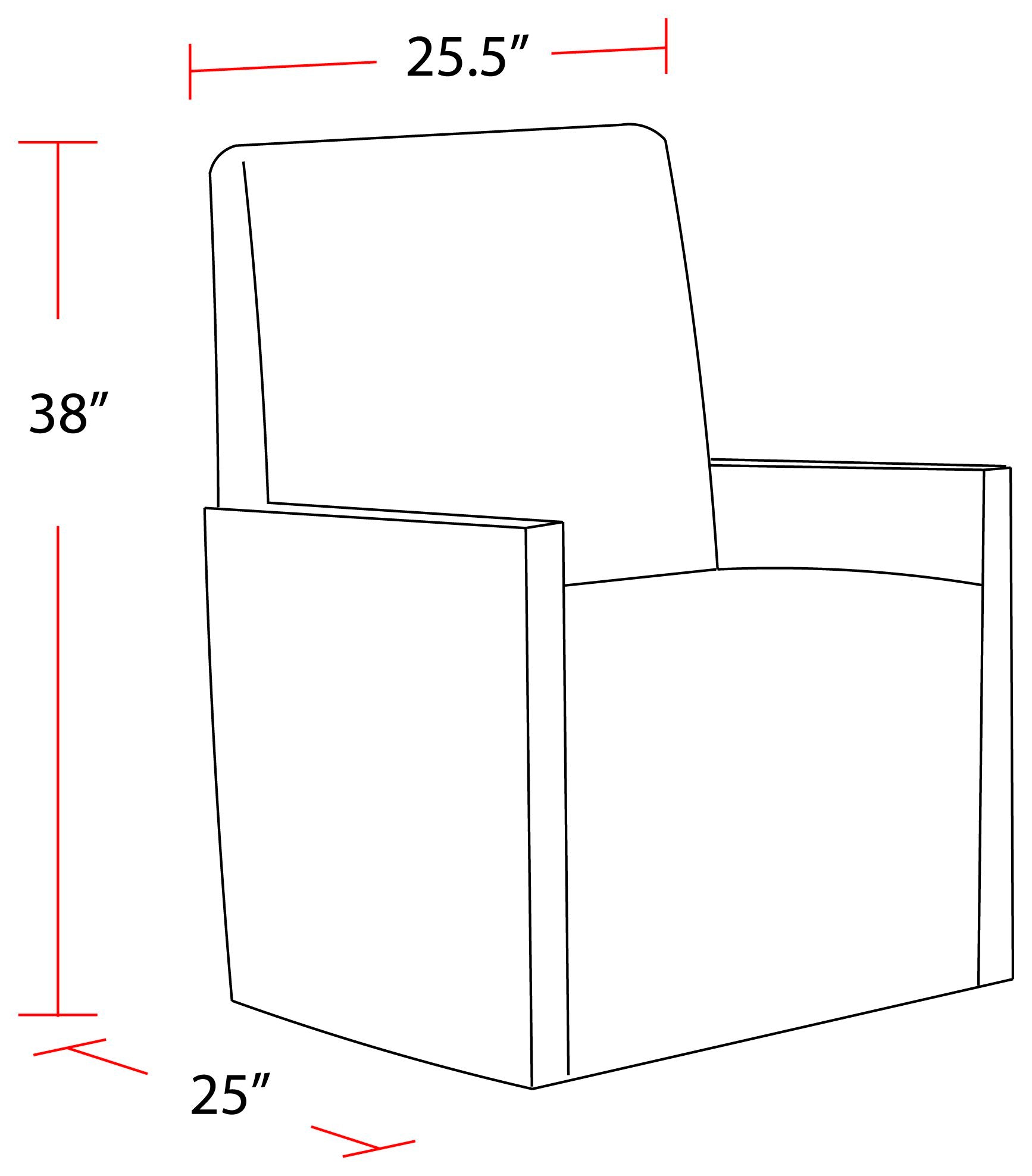 Parker House Pure Modern Dining Upholstered Caster Chair