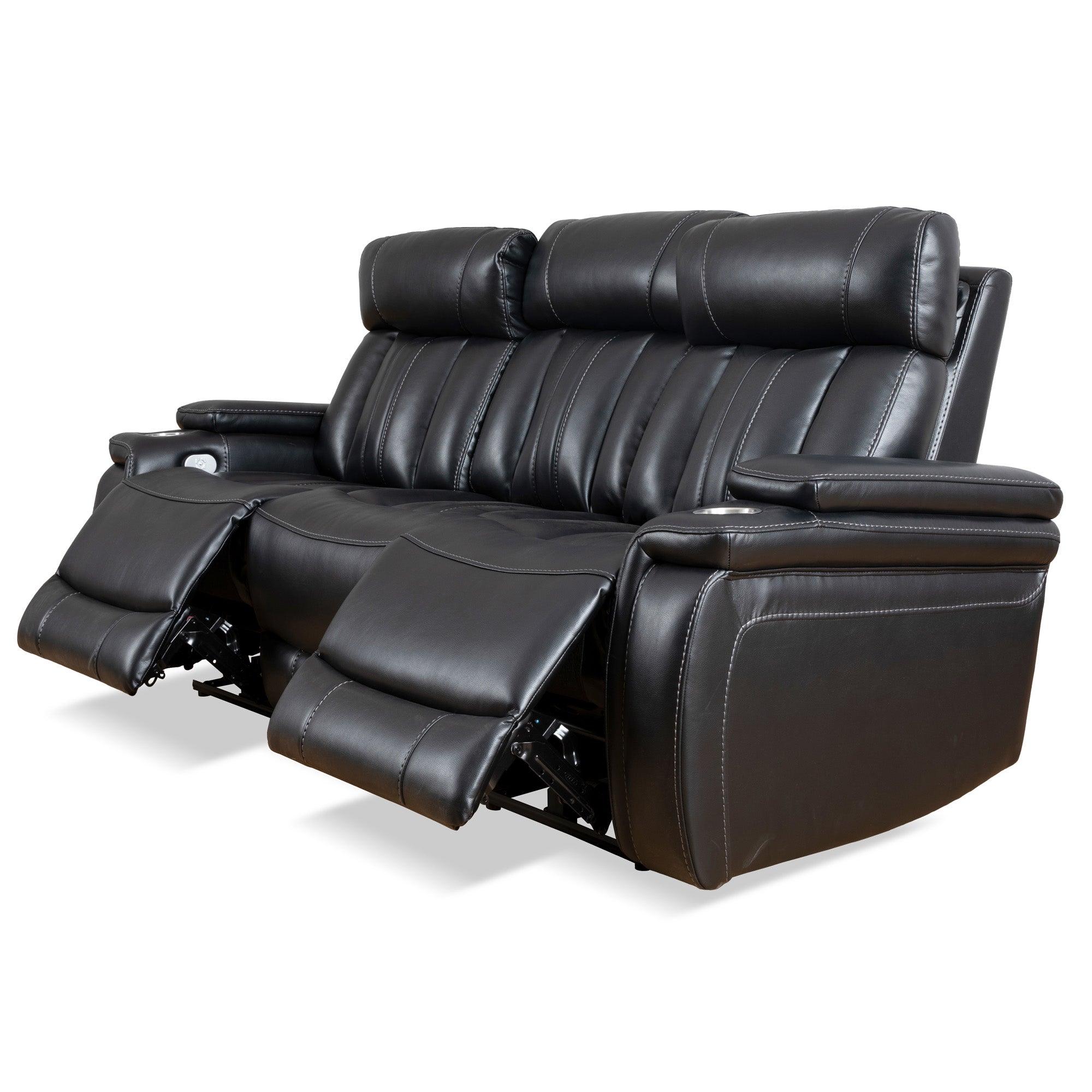 Parker Living Royce - Midnight Power Reclining Sofa with Drop Down Console