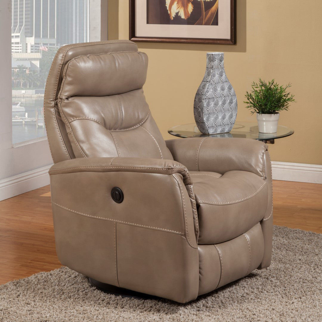 Parker Living Gemini - Linen Power Swivel Glider Recliner
