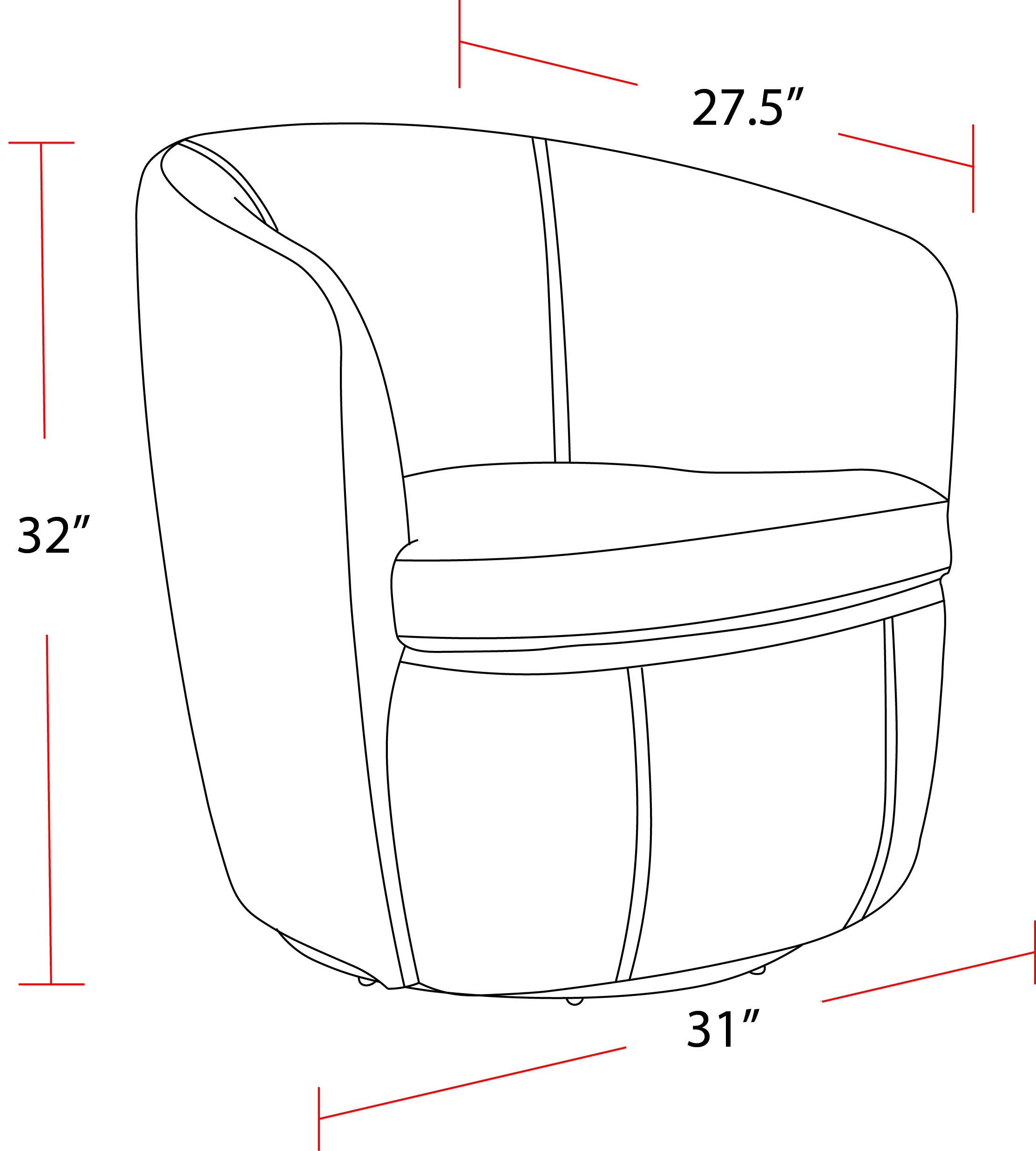 Parker Living Barolo - Vintage Whiskey 100% Italian Leather Swivel Club Chair