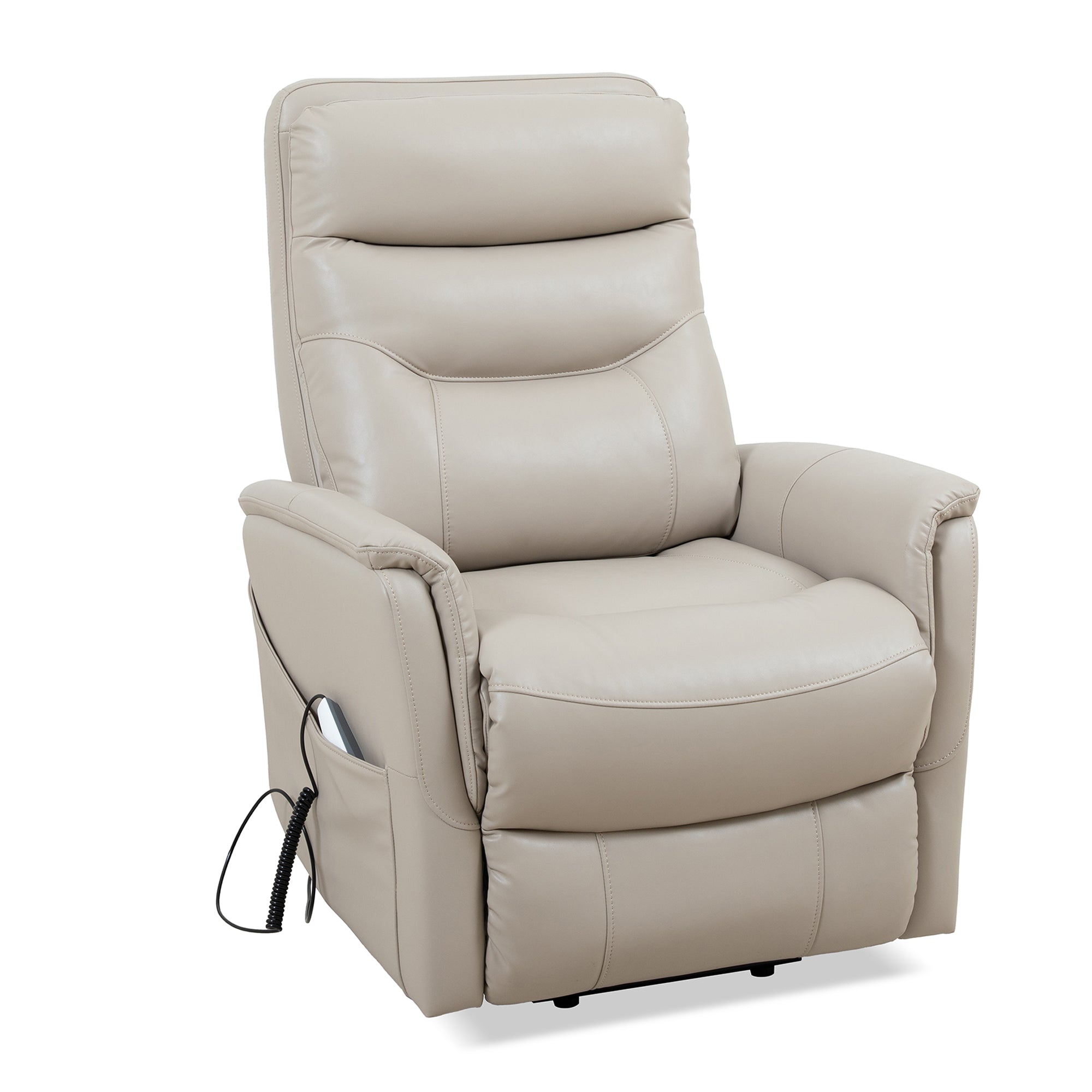 Parker Living Gemini - Softy Ivory Power Lift Recliner with Articulating Headrest