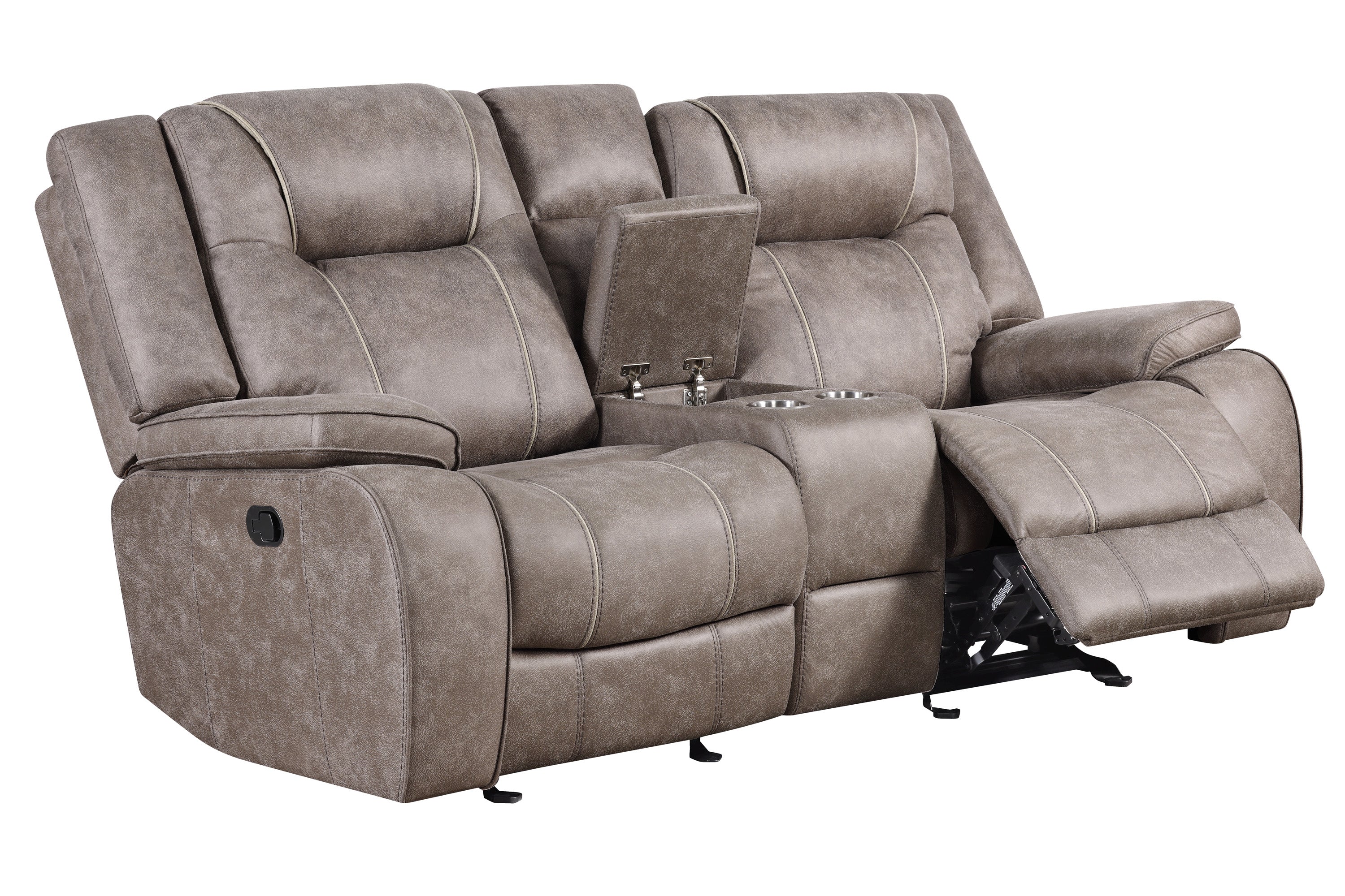 Parker Living Blake - Desert Taupe Reclining Console Loveseat