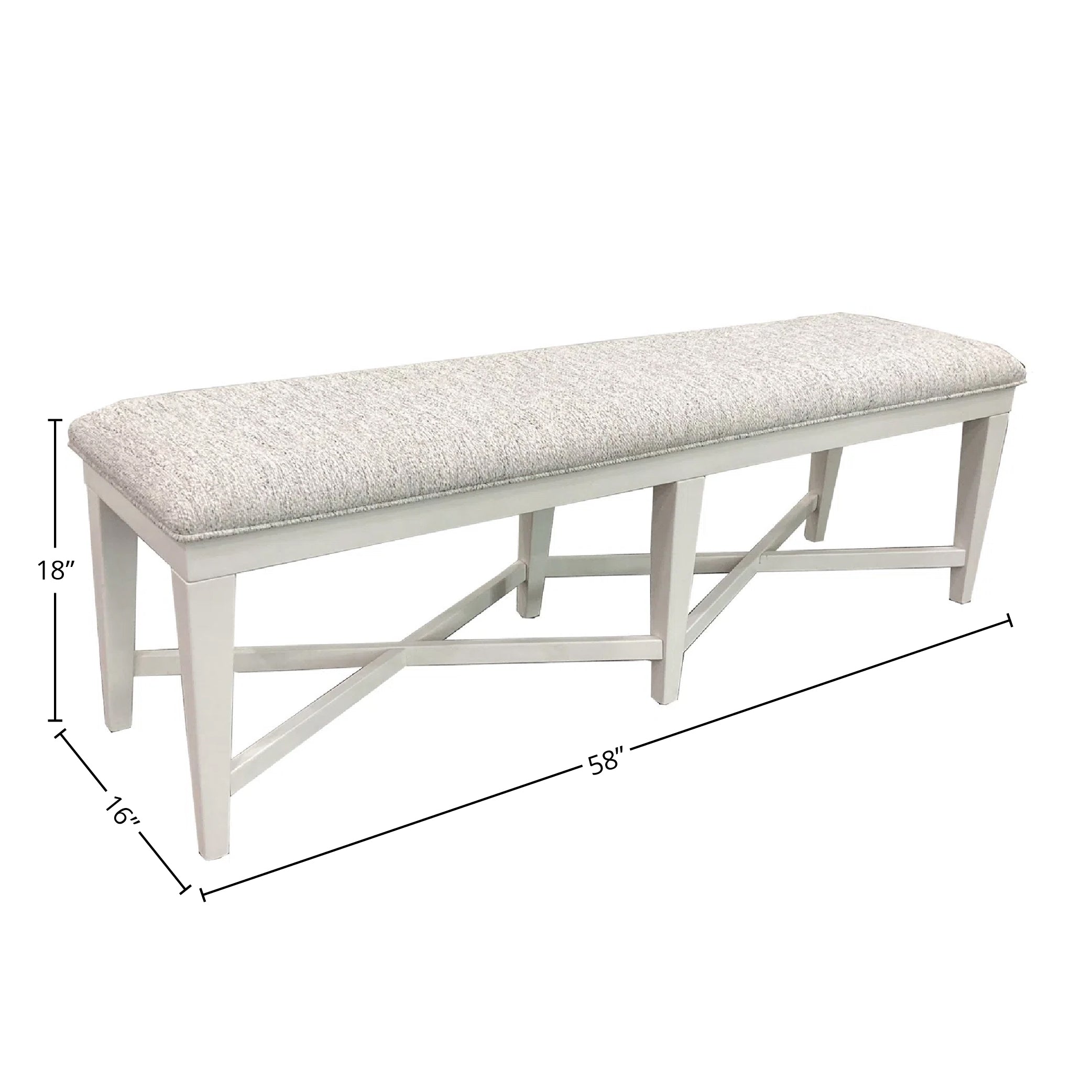 Parker House Americana Modern Dining 58 In. Upholstered Bench