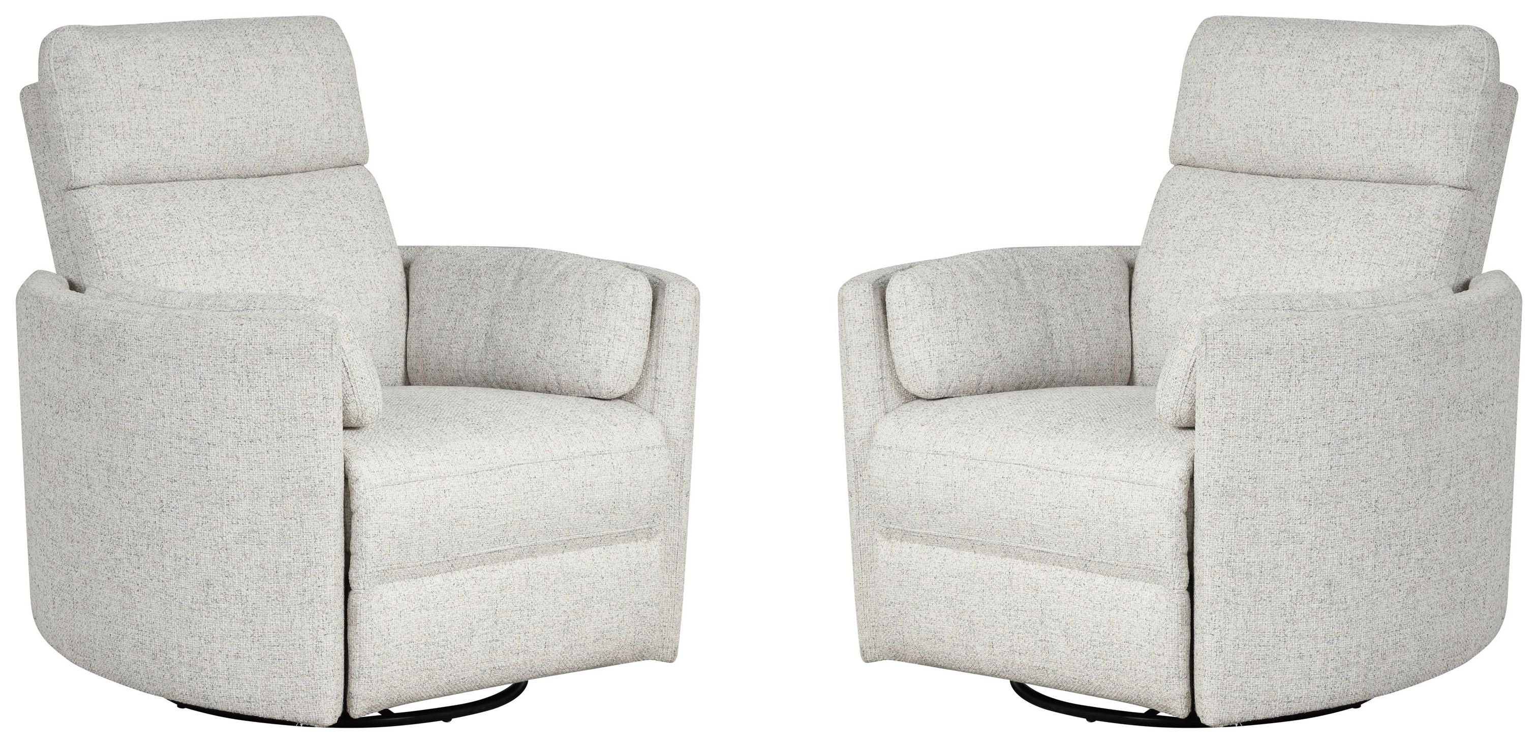 Parker Living Radius - Natural Beauty Quartz Power Swivel Glider Recliner Two Pack