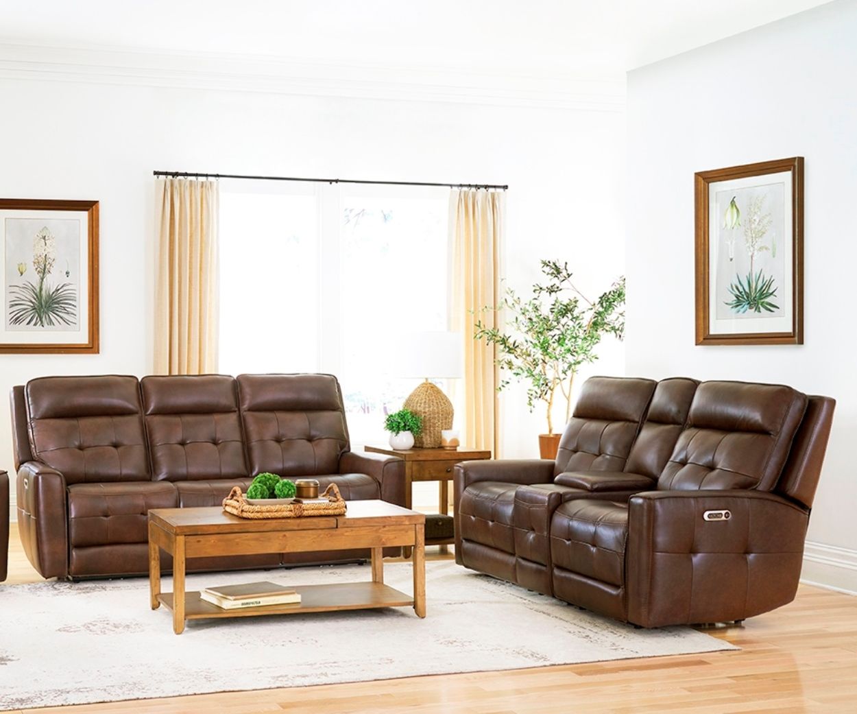 Parker Living Canterbury - Acorn Power Reclining Zero Gravity Sofa and Loveseat