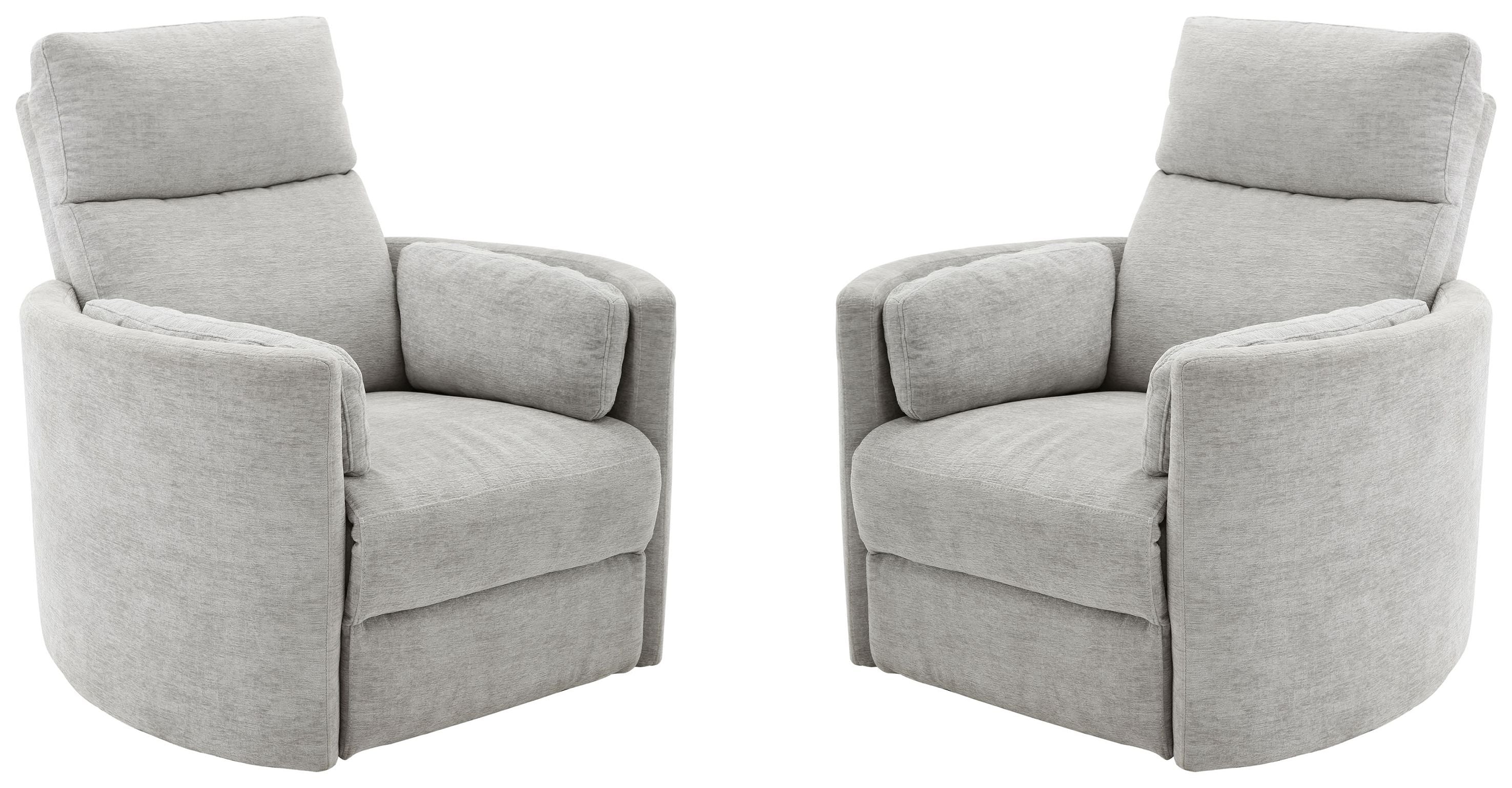 Parker Living Radius - Mineral Power Swivel Glider Recliner Two Pack
