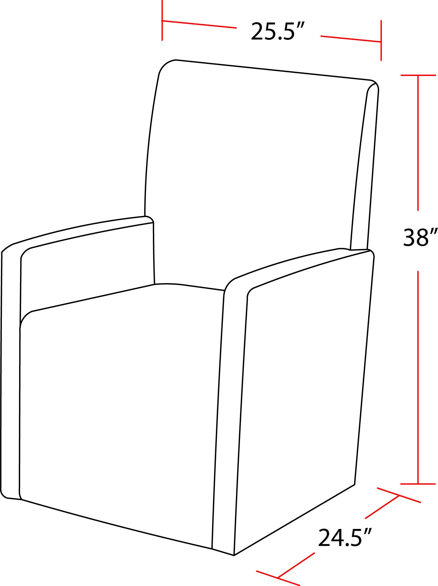 Parker House Escape - Dining Upholstered Caster Chair