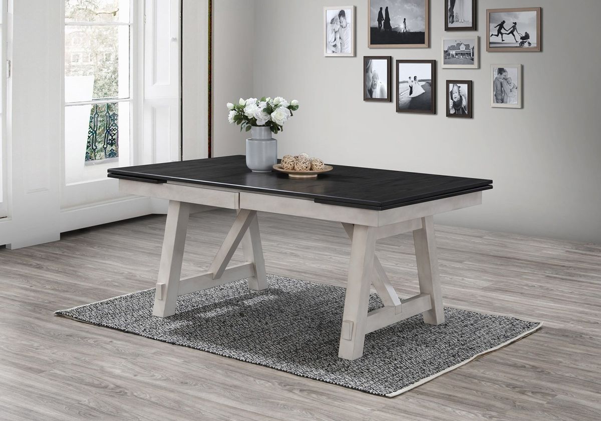 Crown Mark Maribelle Rectangular Dining Table in Chalk/Grey - Ideal Furniture (Fresno,CA) 