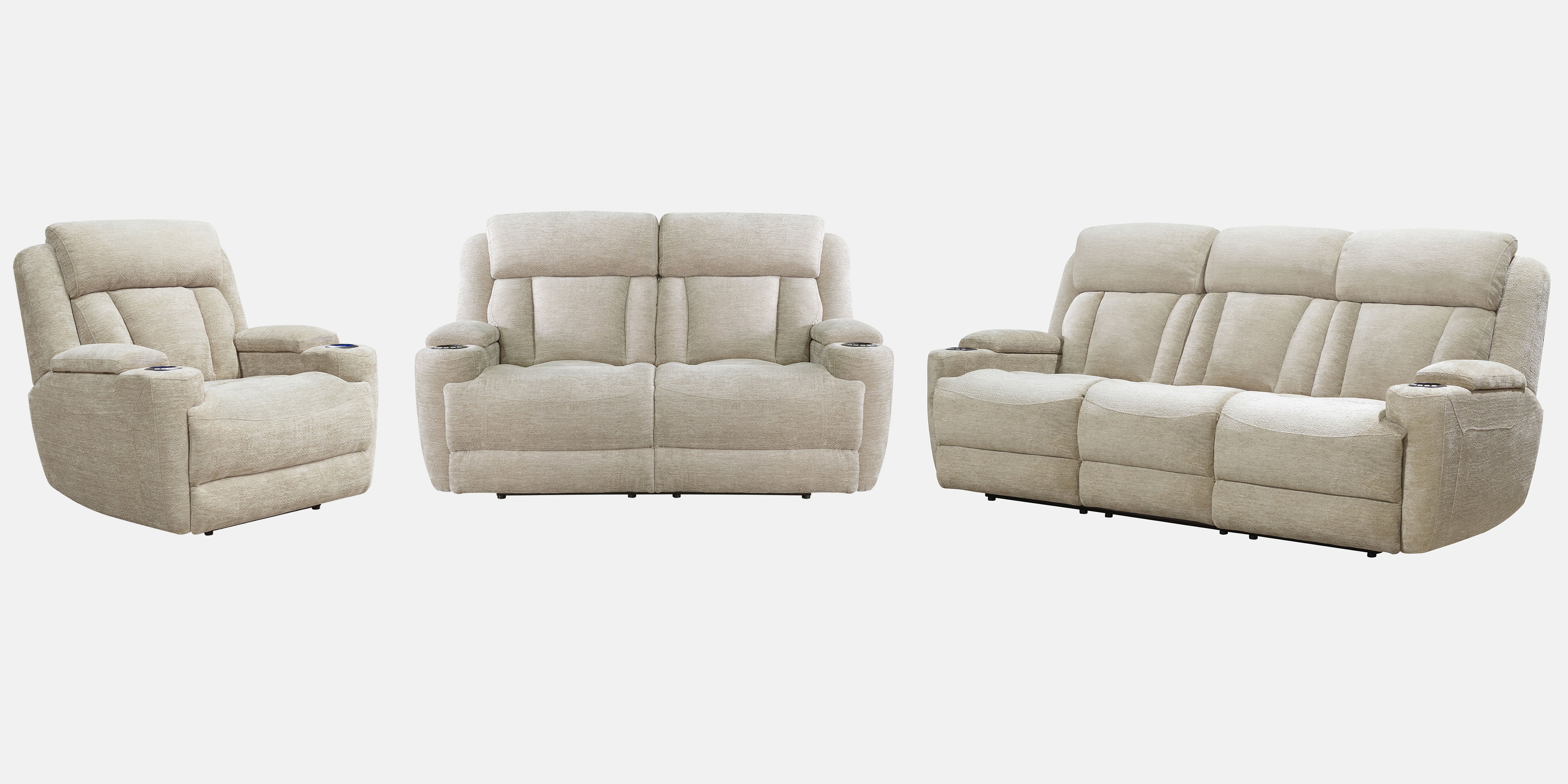 Parker Living Dalton - Lucky Fawn Power Reclining Sofa Loveseat and Recliner