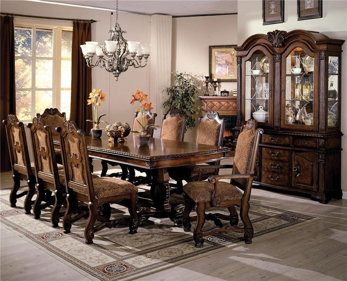 Crown Mark Neo Renaissance Buffet with Hutch in Warm Brown 2400BH - Ideal Furniture (Fresno,CA) 