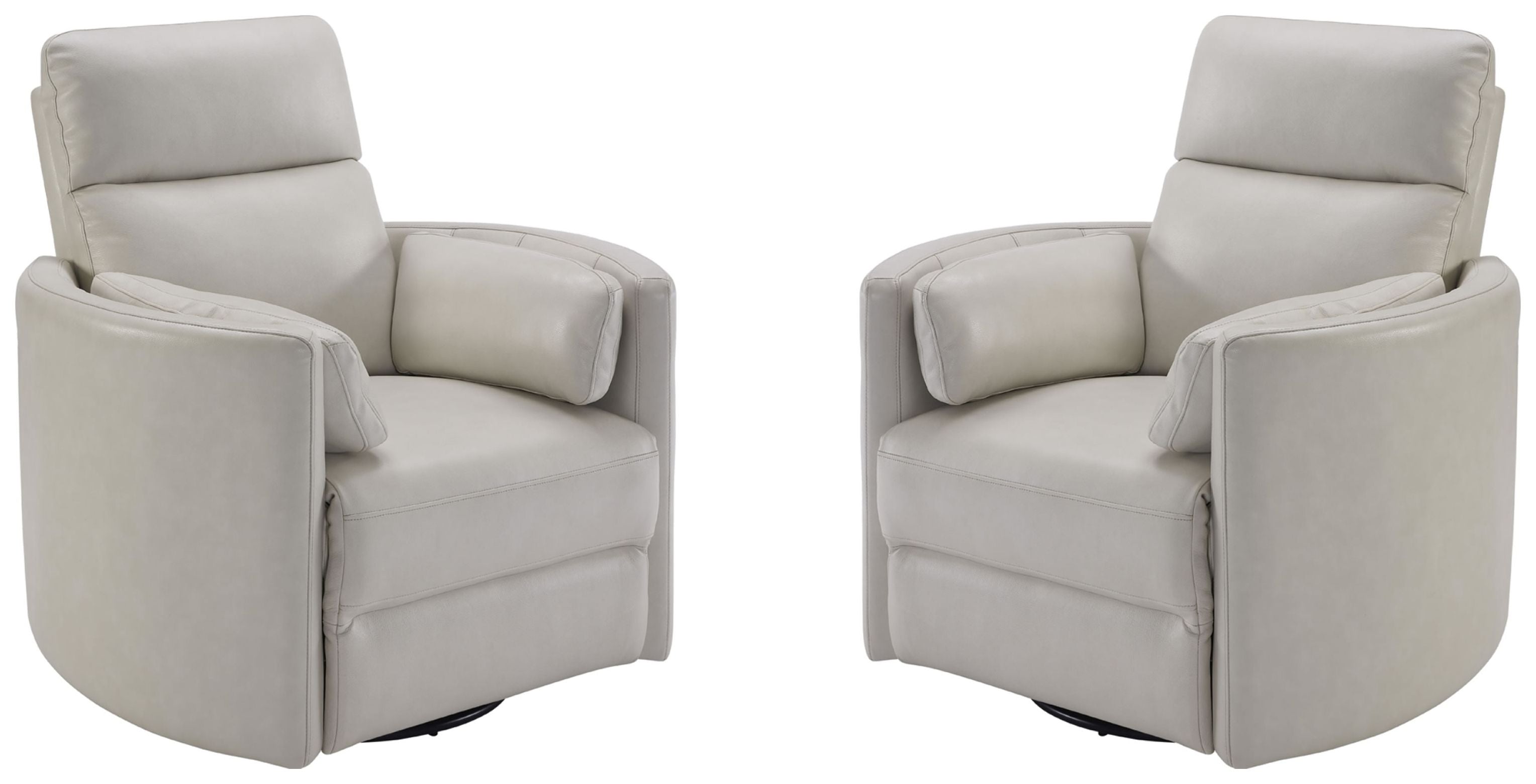 Parker Living Radius - Florence Ivory - Powered By Freemotion Cordless Power Swivel Glider Recliner Two Pack