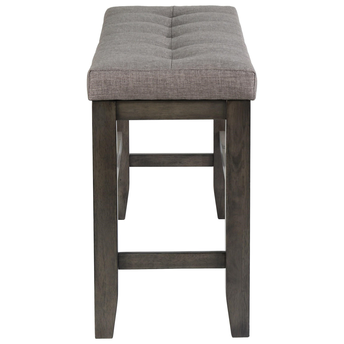 Crown Mark Bardstown Counter Height Bench in Gray