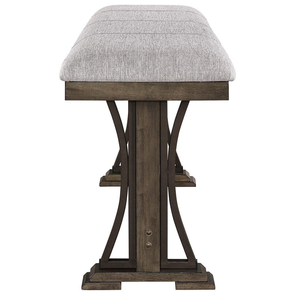 Crown Mark Quincy Counter Height Bench in Light Brown 2831-BENCH